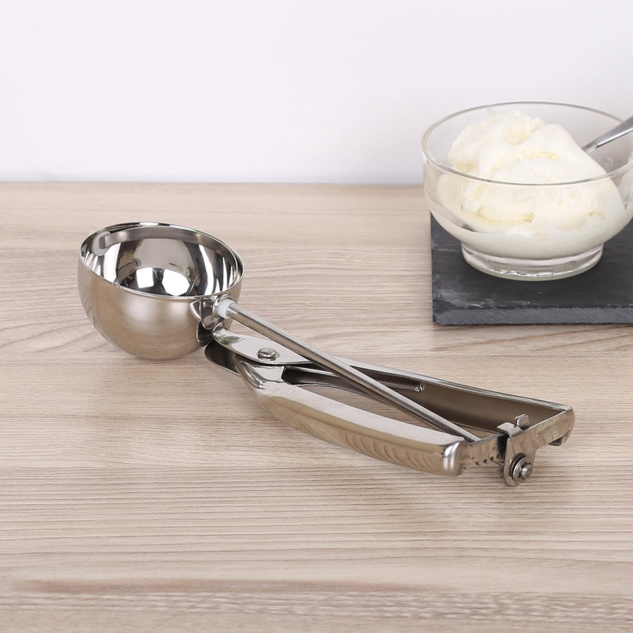 Ferrit Stainless Steel Ice Cream Scoop in Silver
