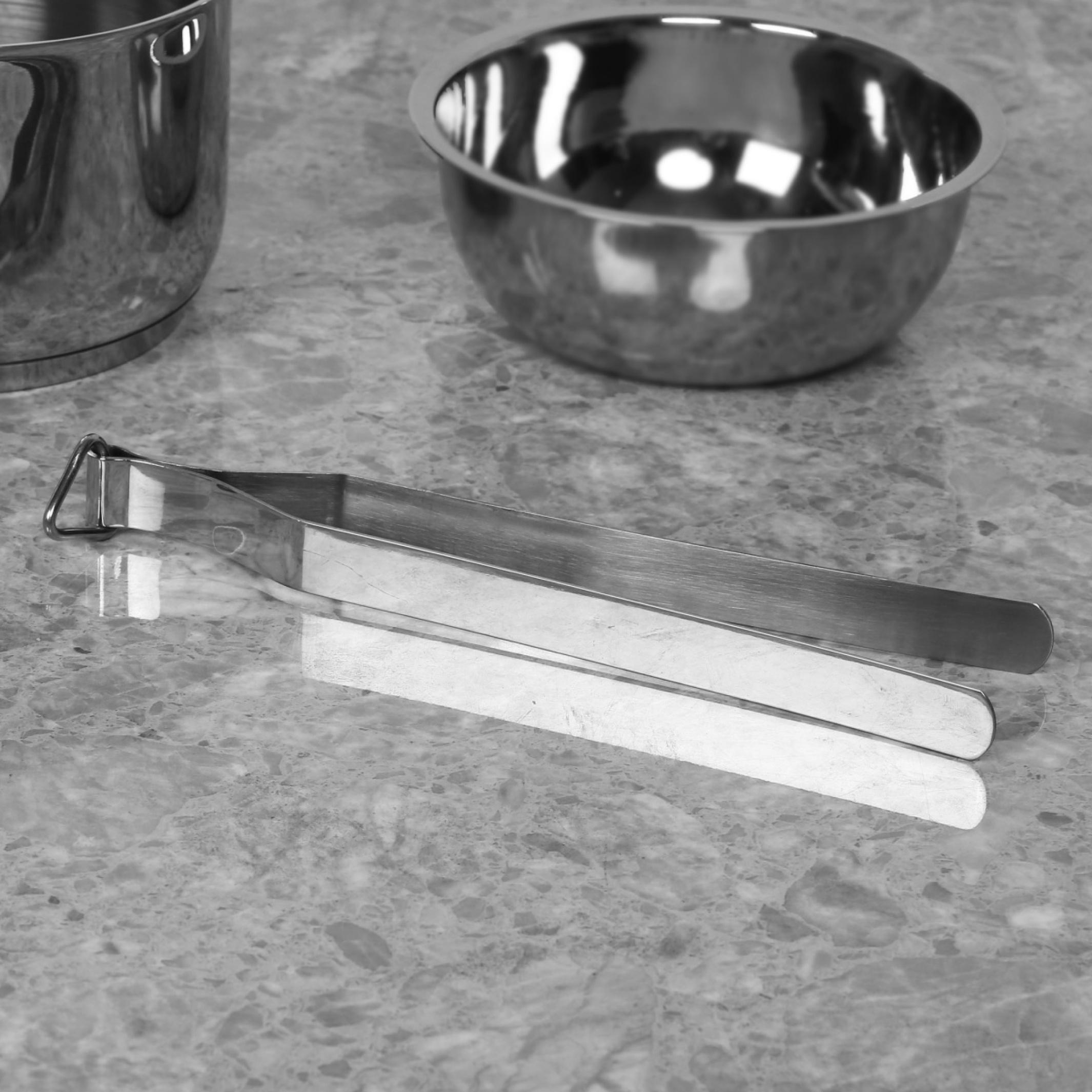 Ferrit Stainless Steel Tongs in Silver