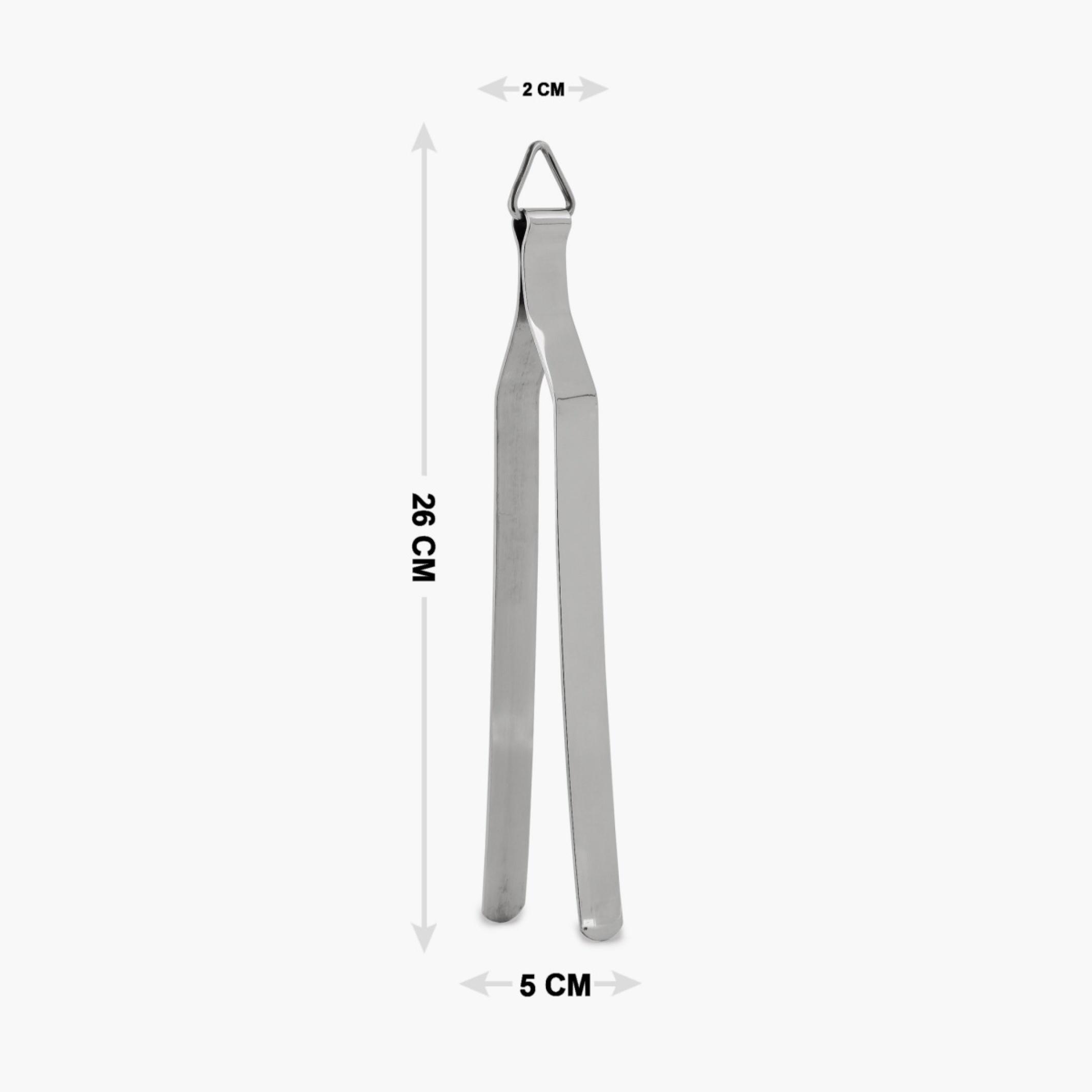 Ferrit Stainless Steel Tongs in Silver