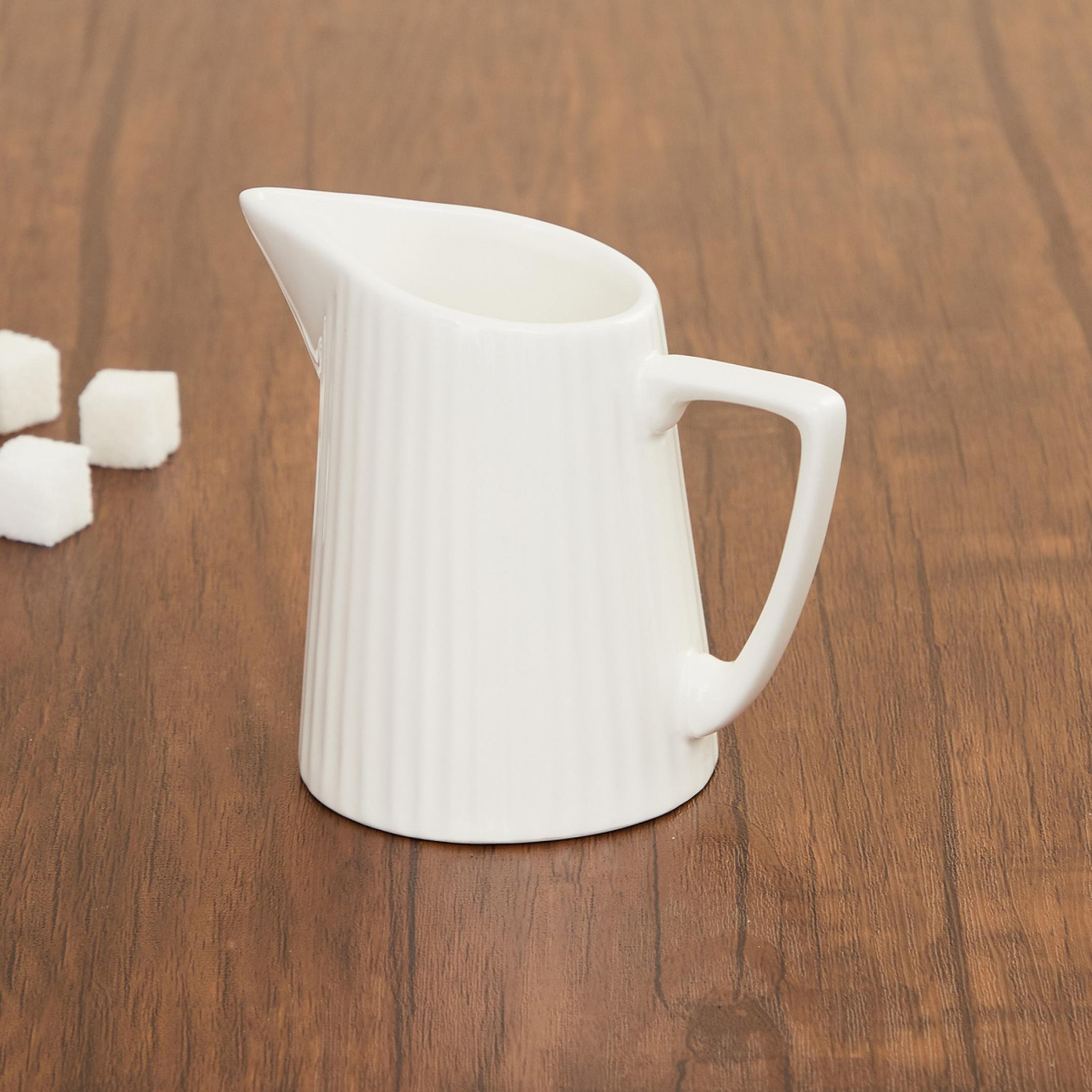 Marshmallow Porcelain Creamer Pot - 220ml in White