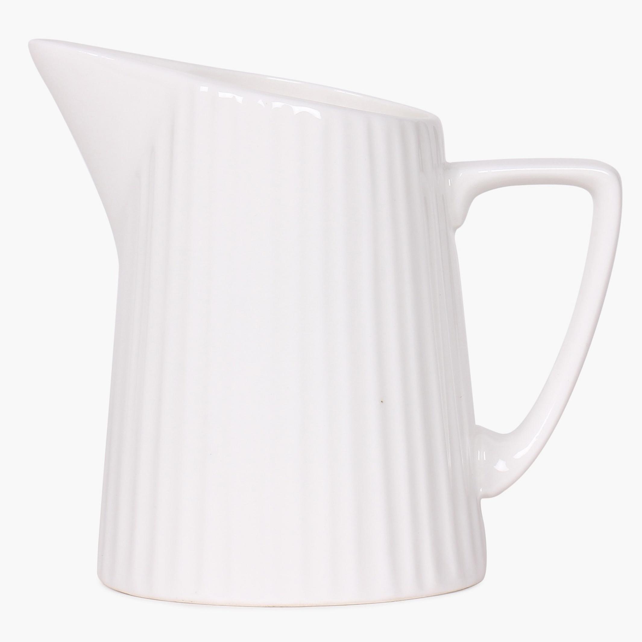 Marshmallow Porcelain Creamer Pot - 220ml in White