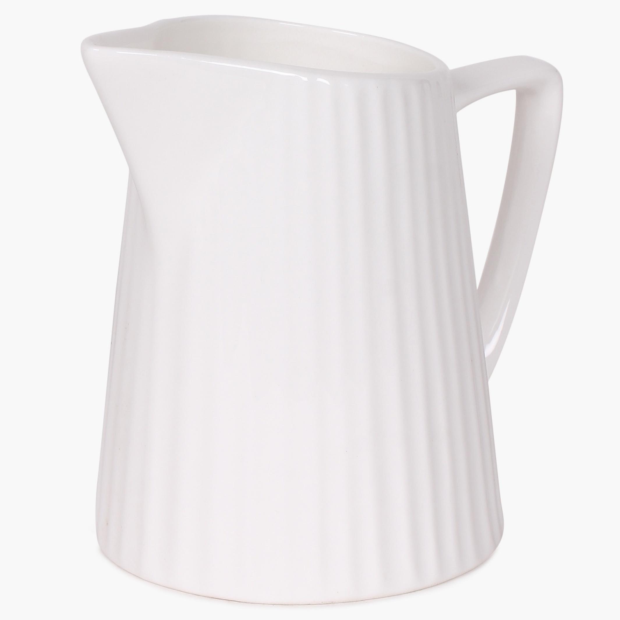 Marshmallow Porcelain Creamer Pot - 220ml in White