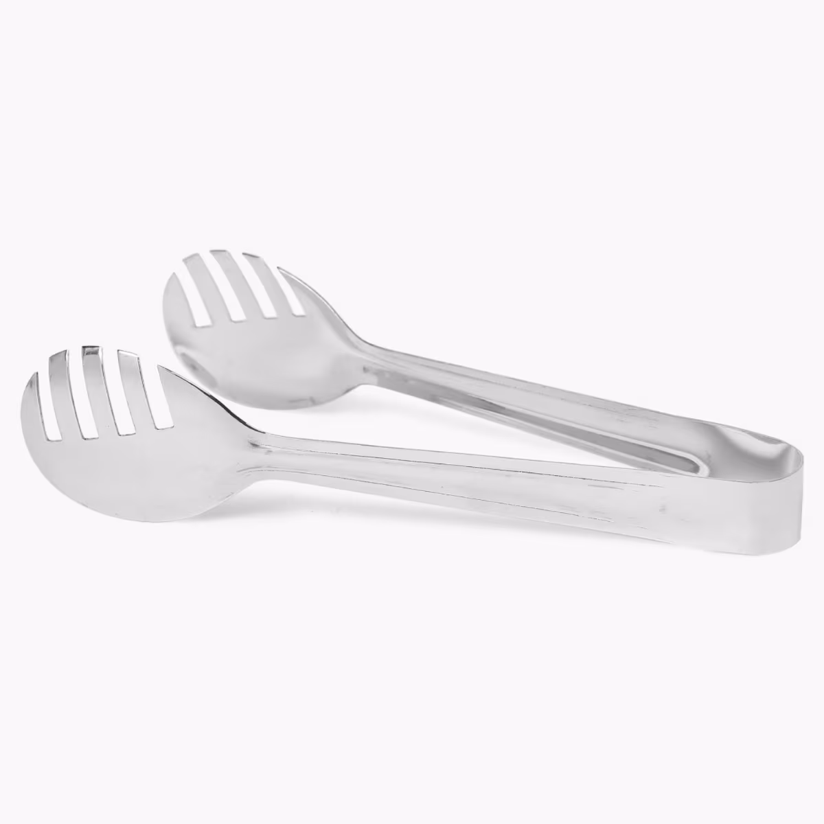 Ferrit Stainless Steel Spaghetti Tongs in Silver