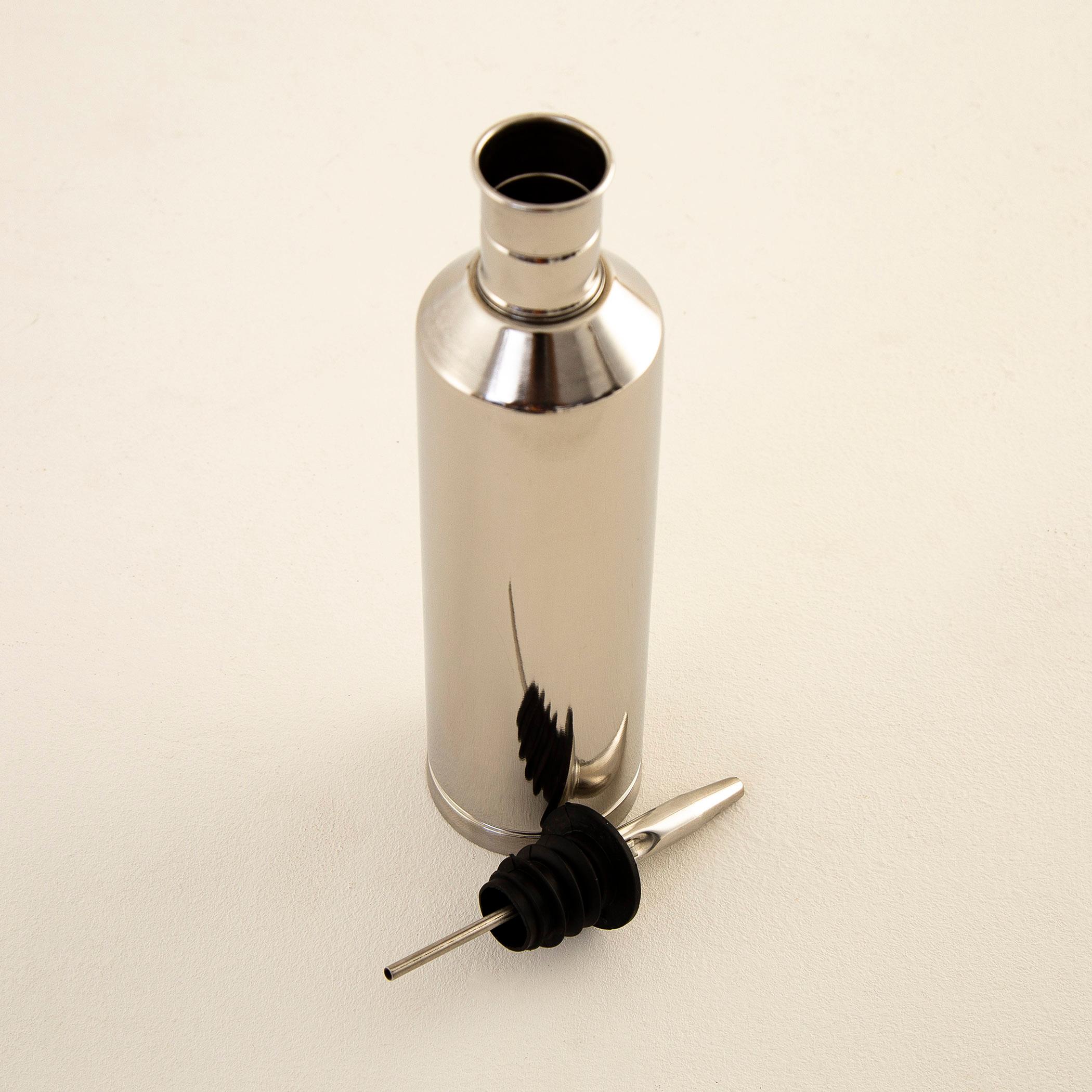 Glovia Stainless Steel Oil Pourer - 250ml in Silver