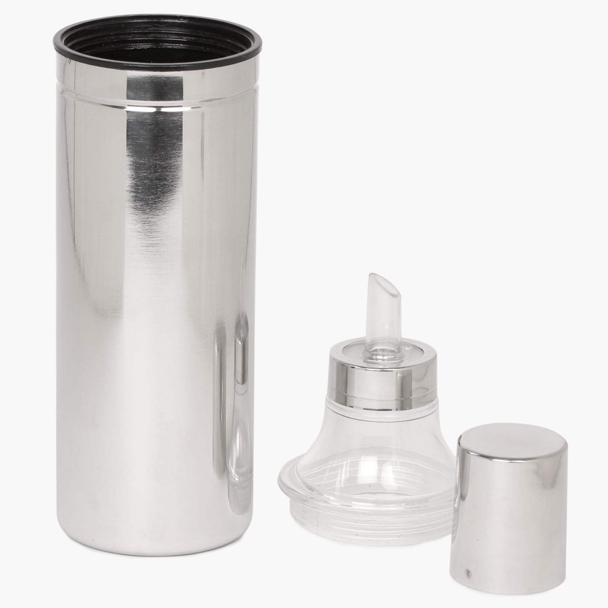 Glovia Stainless Steel Oil Can - 1L in Silver