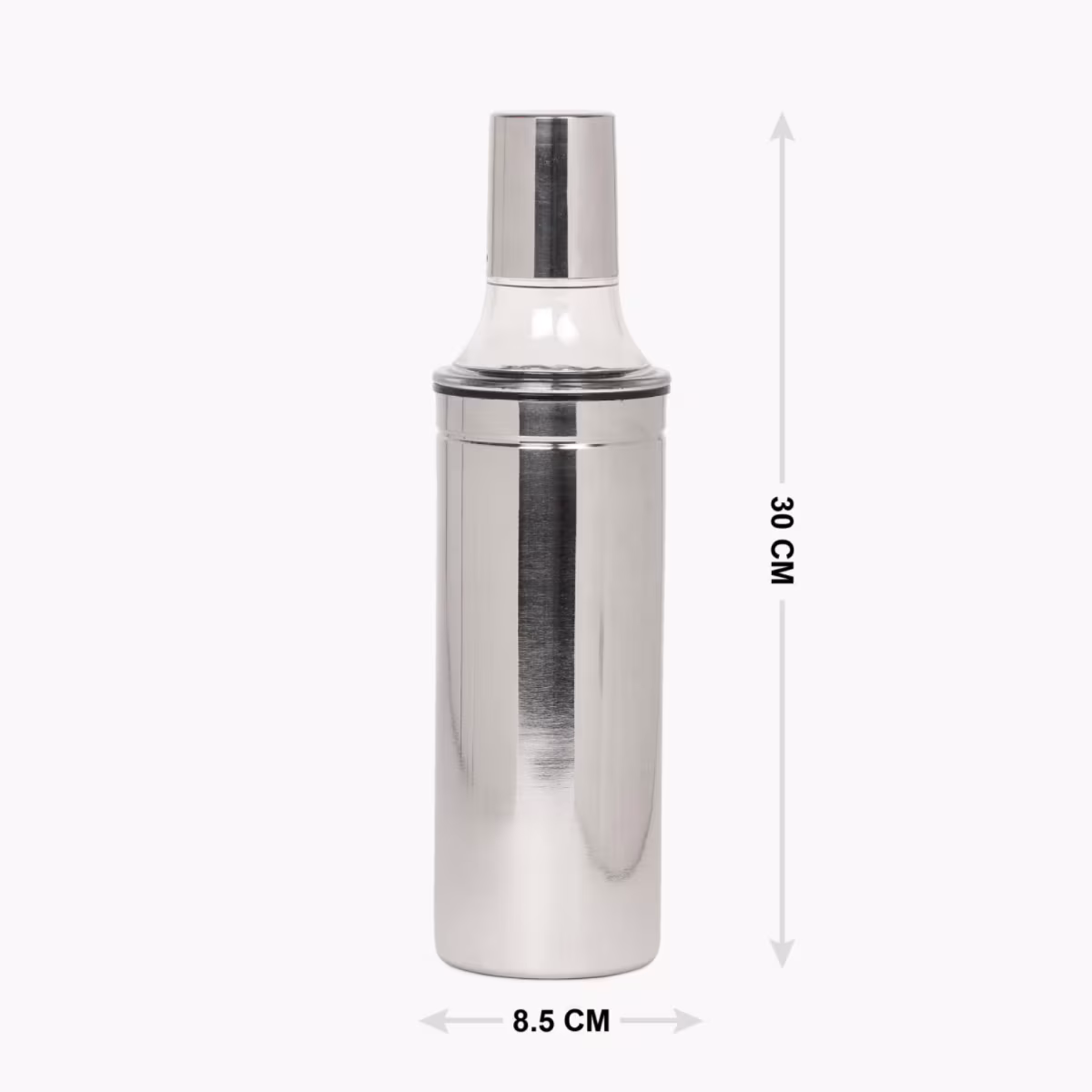 Glovia Stainless Steel Oil Can - 1L in Silver