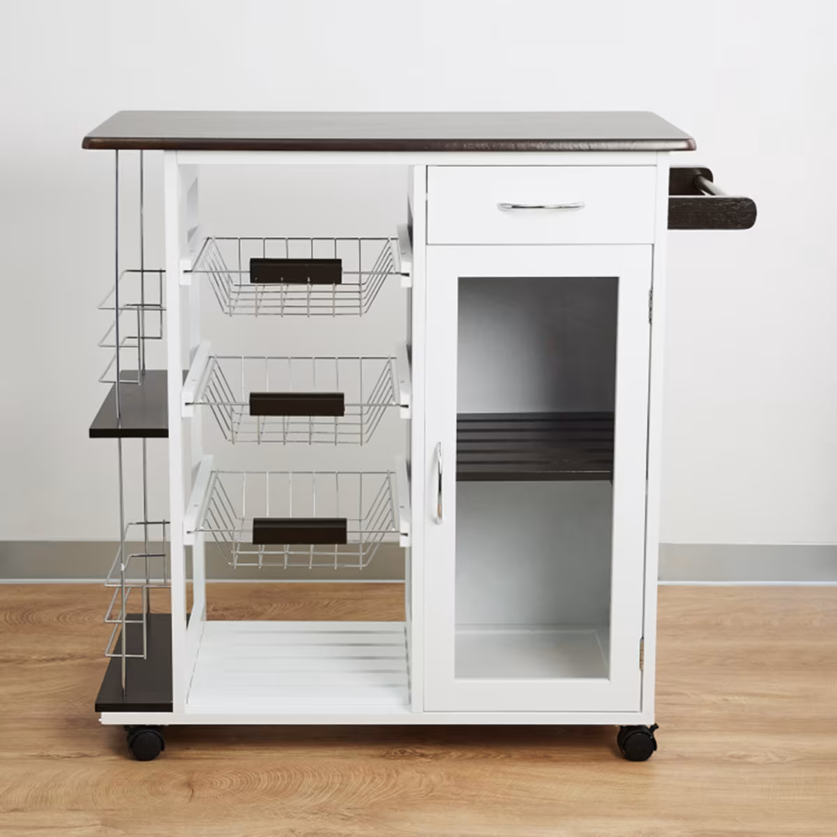 Tranzit 3-Tier Kitchen Trolley in White