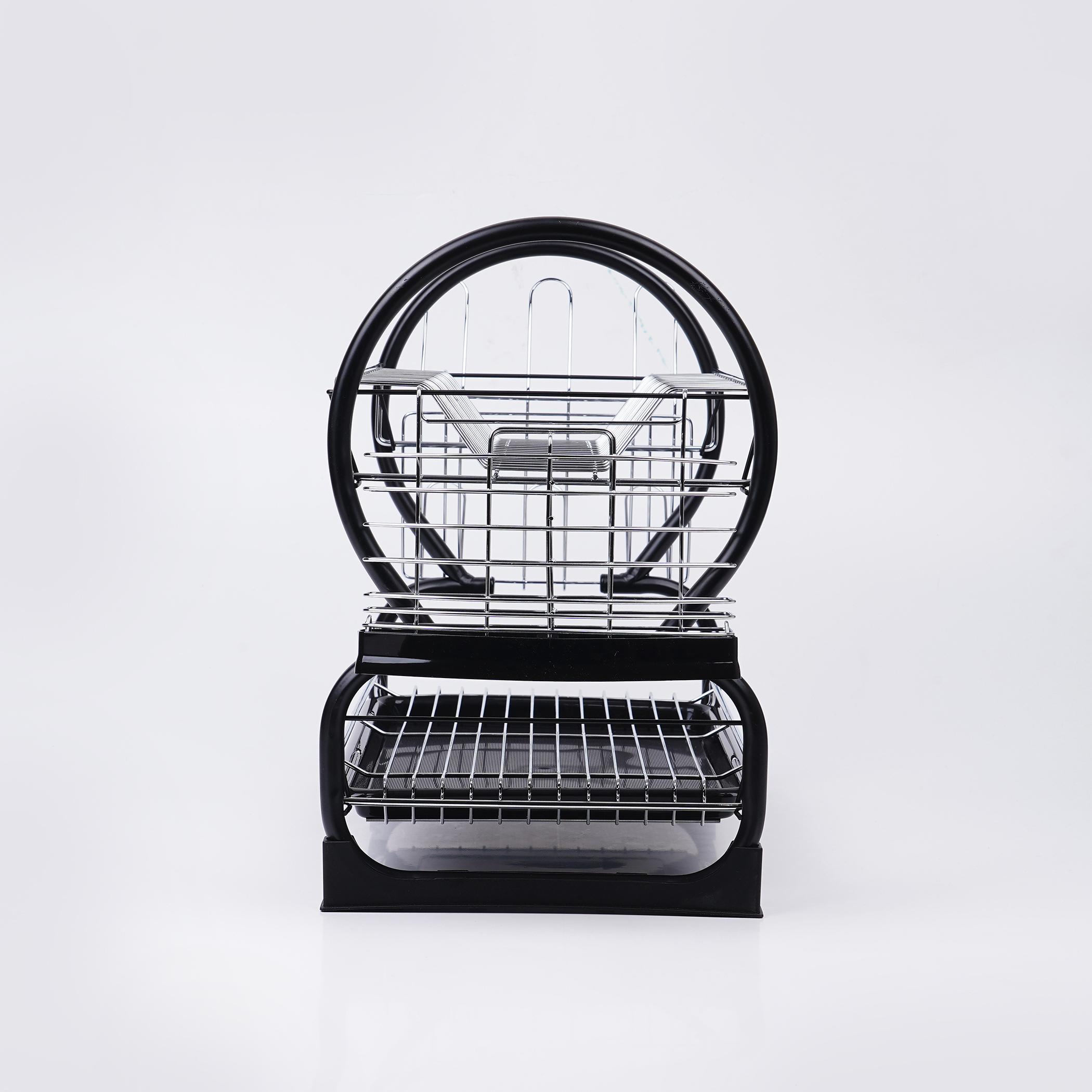 Orion Metal 2-Tier Dish Rack in Silver