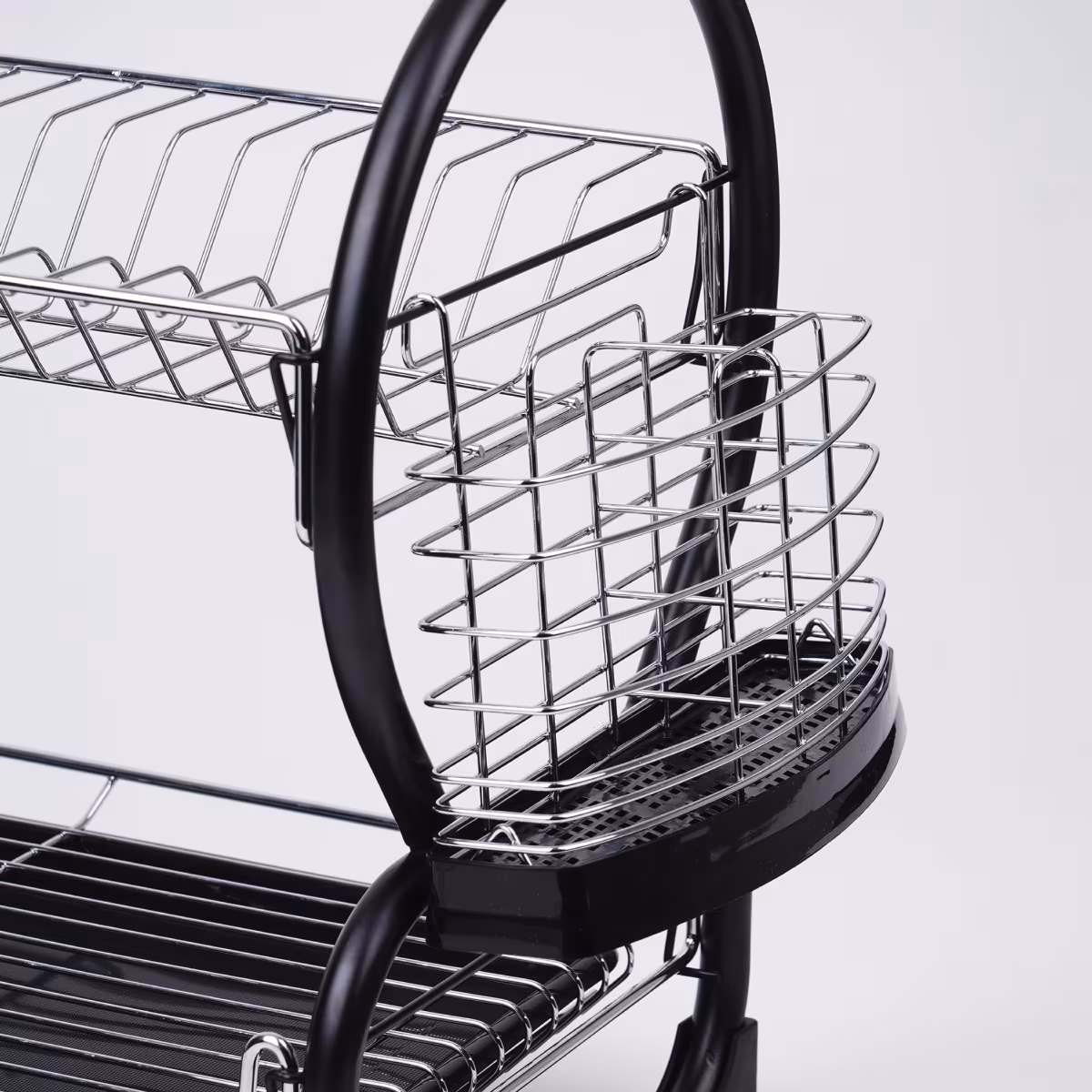 Orion Metal 2-Tier Dish Rack in Silver