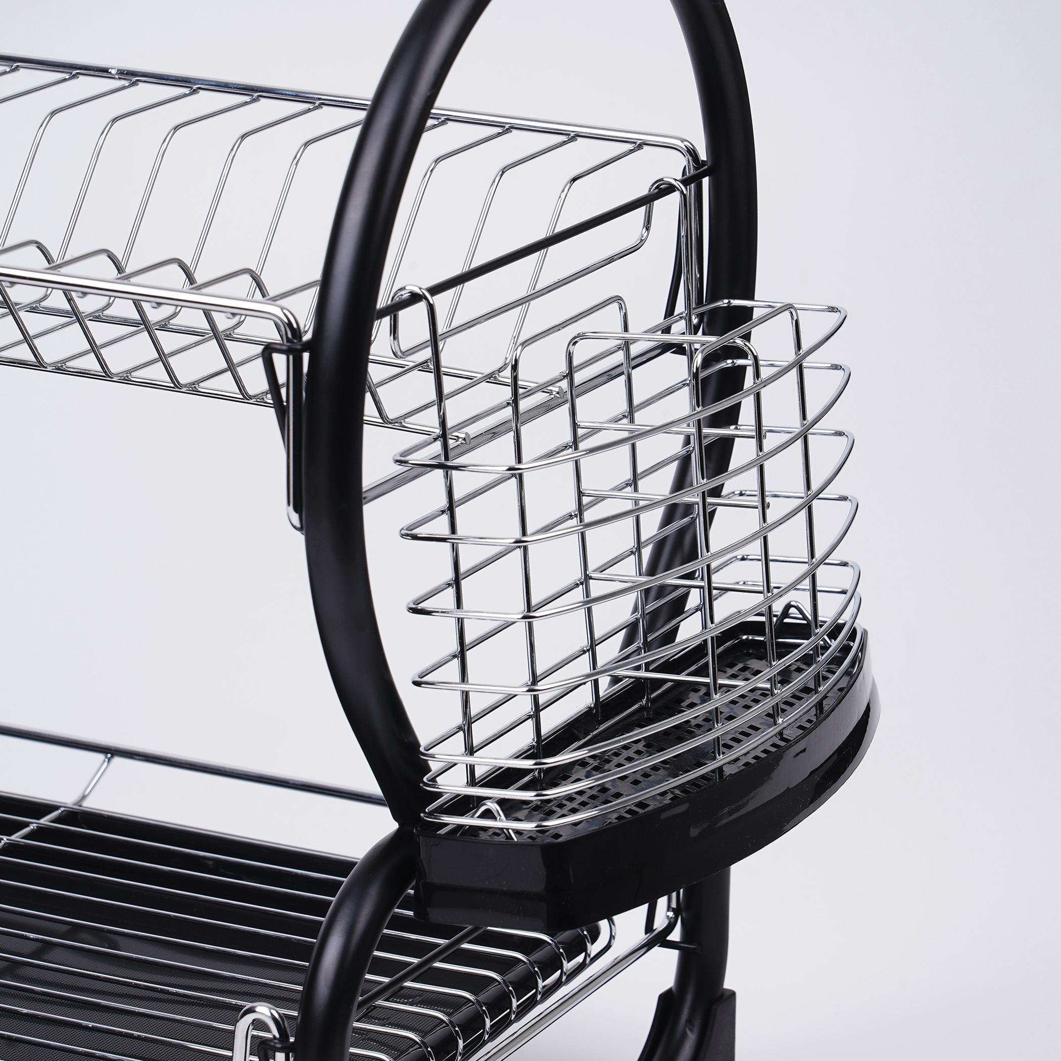 Orion Metal 2-Tier Dish Rack in Silver
