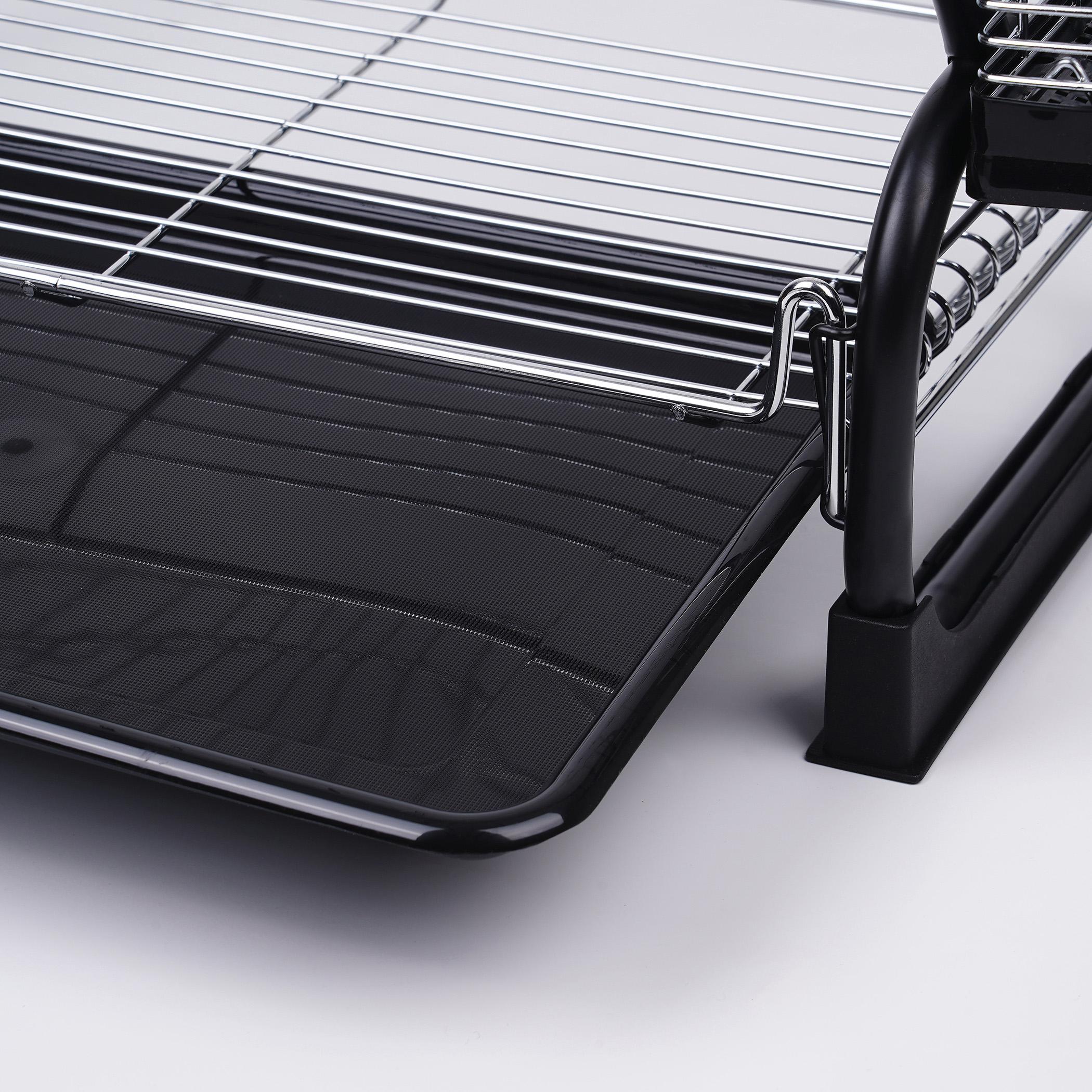 Orion Metal 2-Tier Dish Rack in Silver