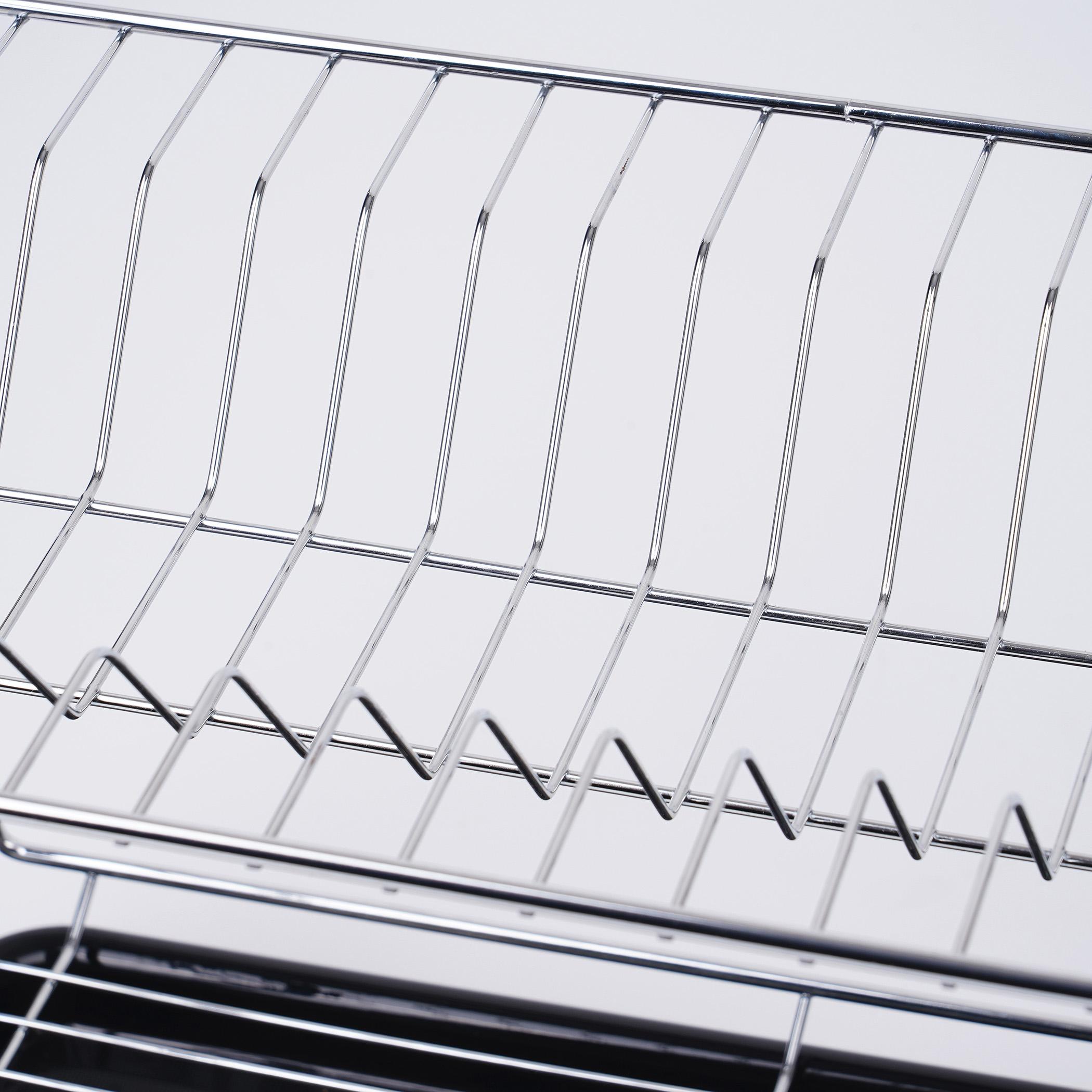 Orion Metal 2-Tier Dish Rack in Silver