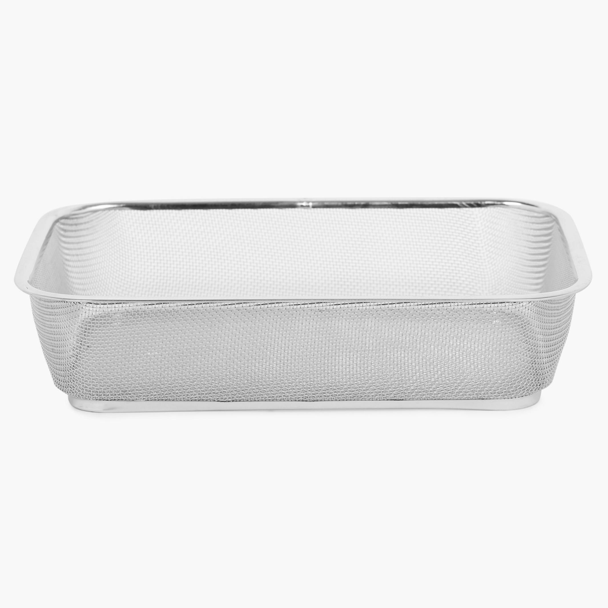 Glovia Stainless Steel Fridge Basket in Silver