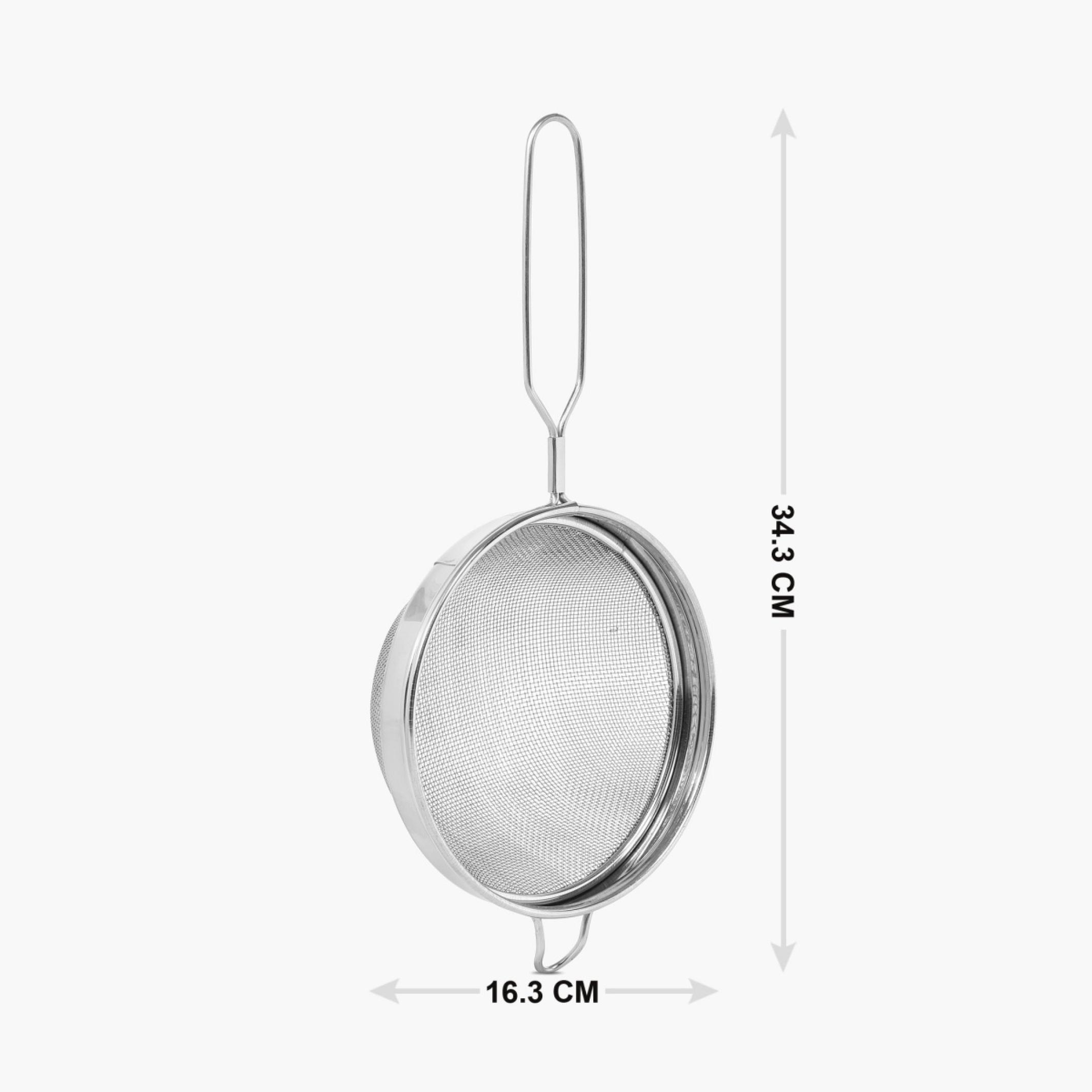 Ferrit Stainless Steel Soup Strainer in Silver