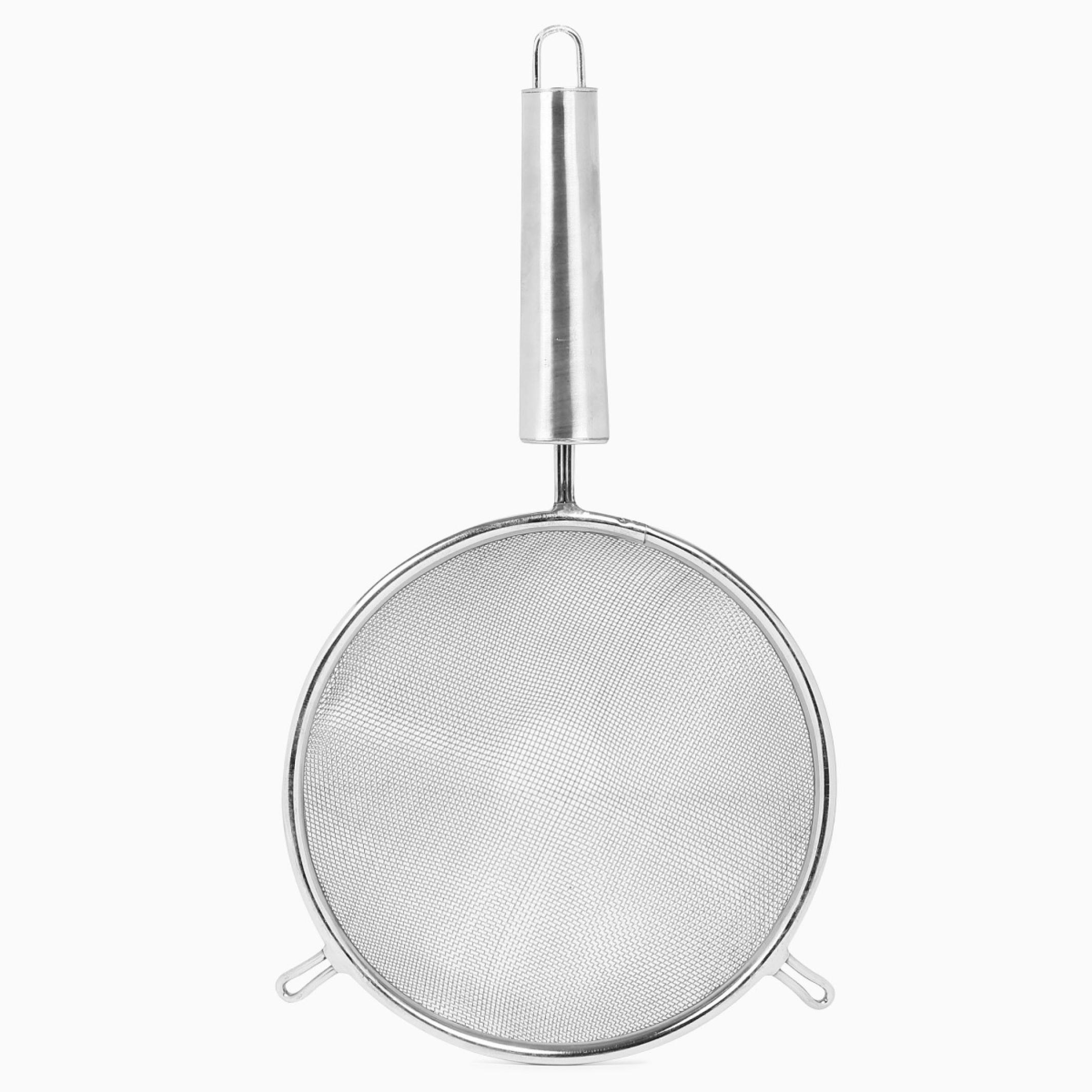 Ferrit Stainless Steel Soup Strainer in Silver