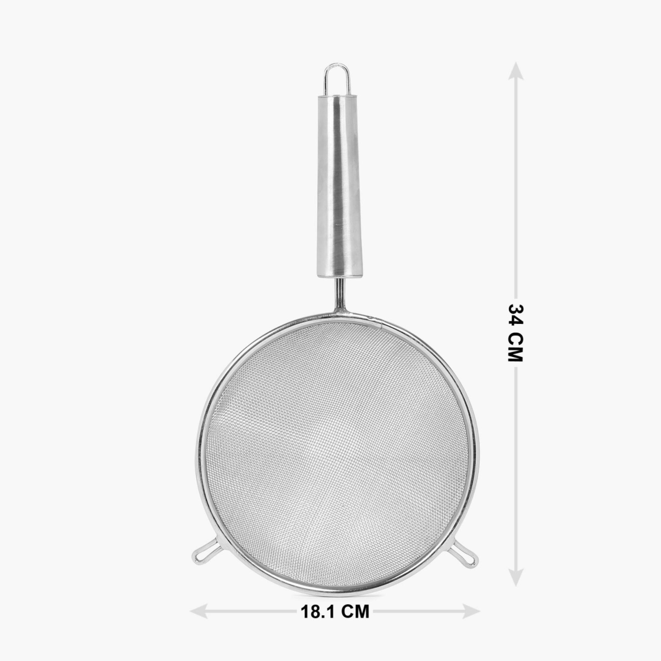 Ferrit Stainless Steel Soup Strainer in Silver