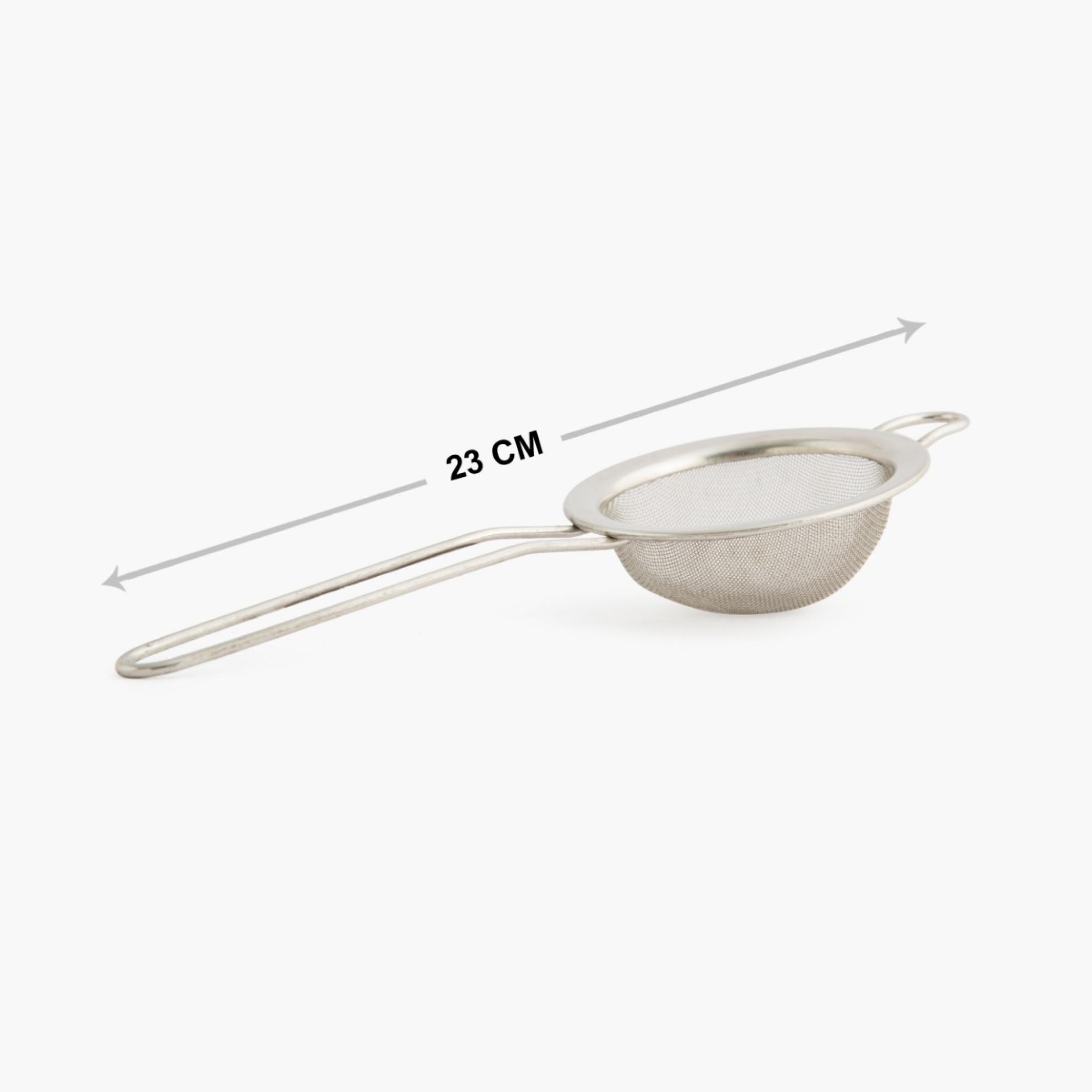 Ferrit Stainless Steel Tea Strainer in Silver