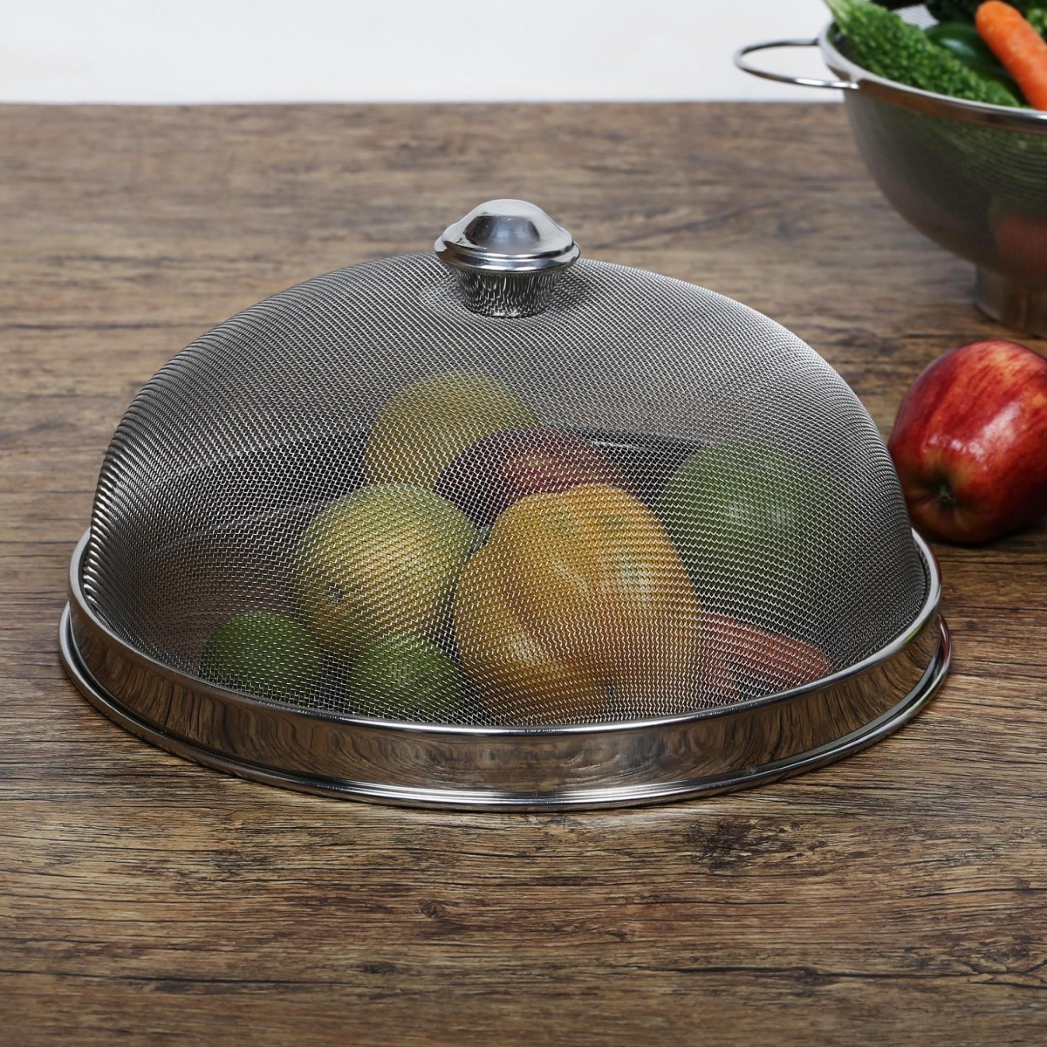Ferrit Stainless Steel Dish Cover in Silver