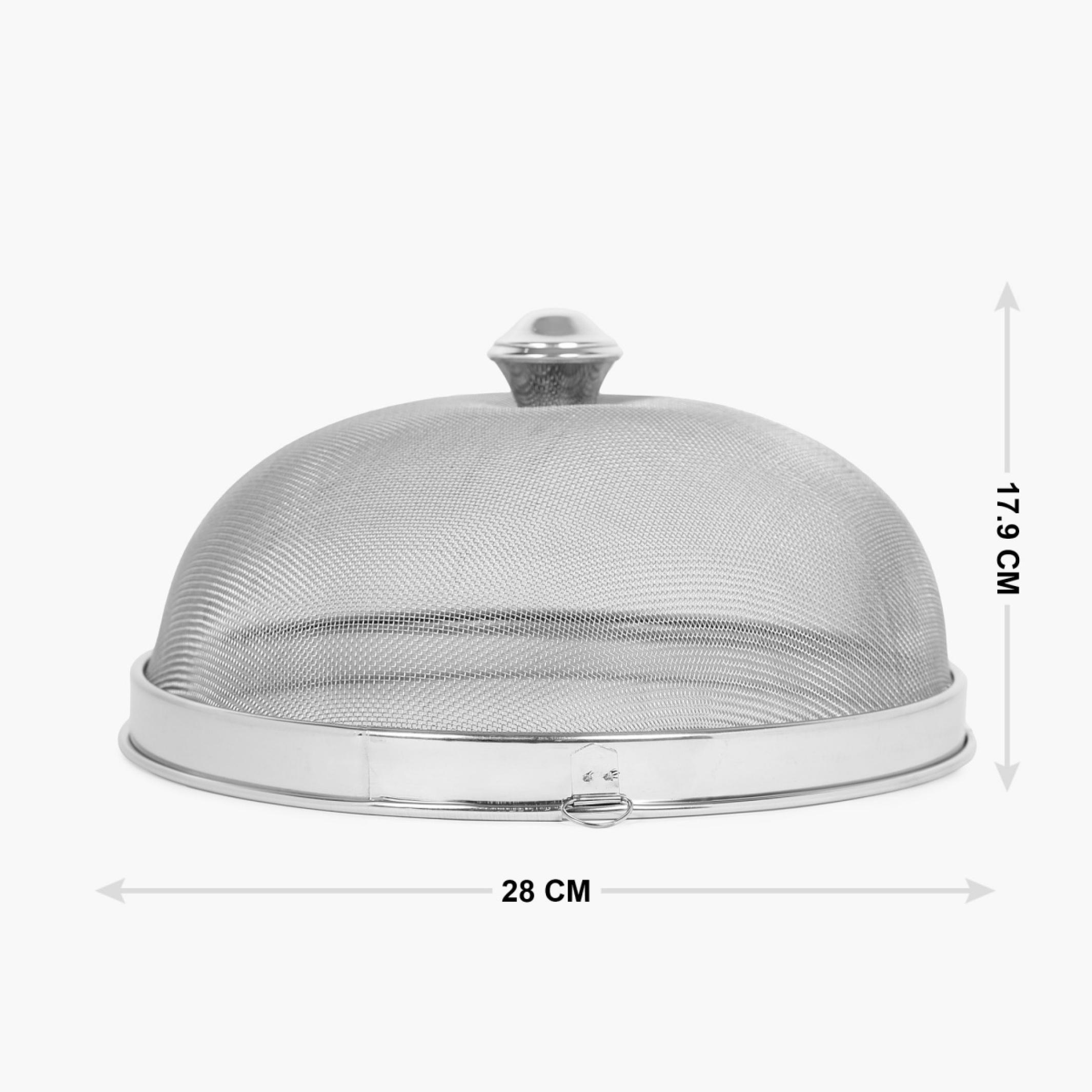 Ferrit Stainless Steel Dish Cover in Silver