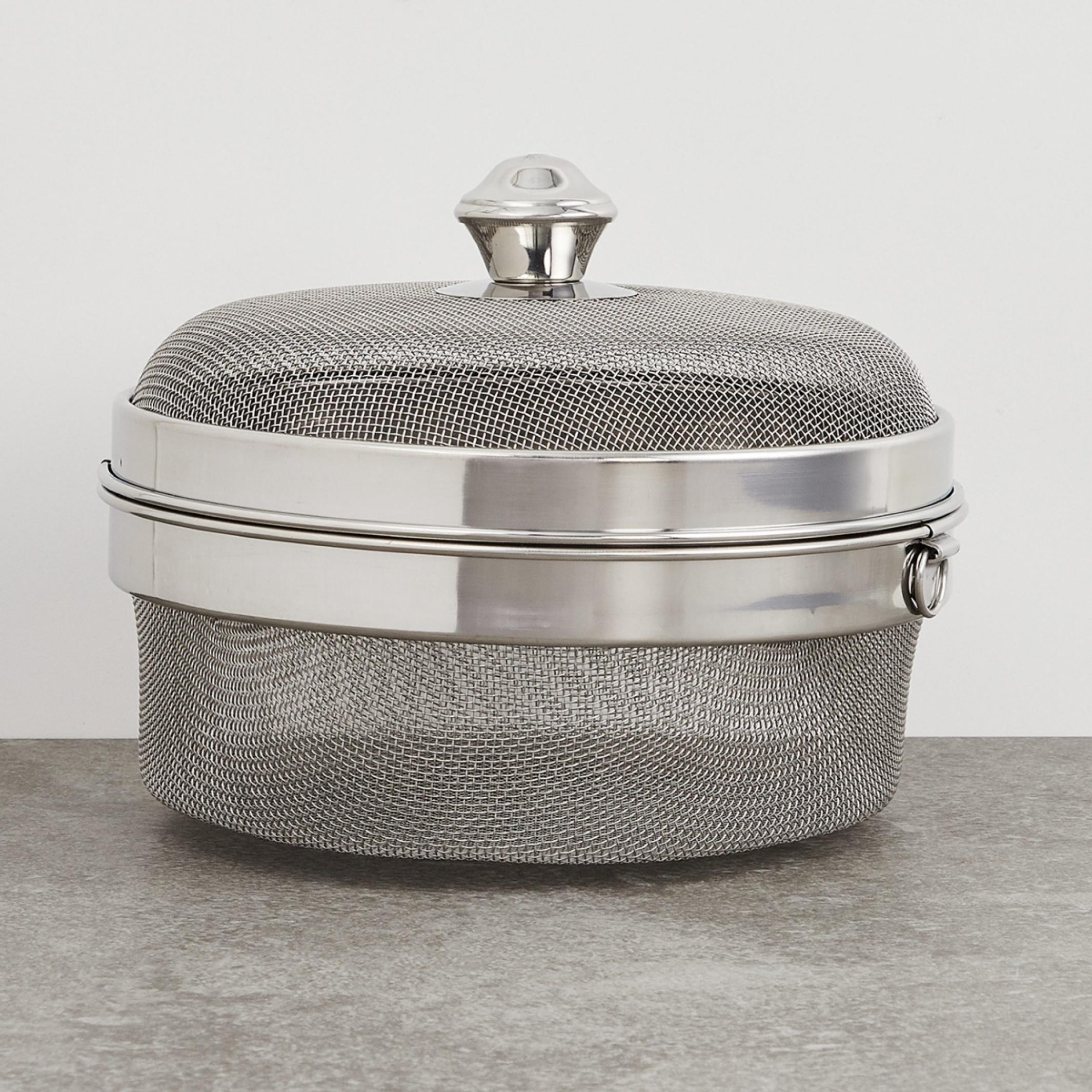 Ferrit Stainless Steel Multi-Utility Basket in Silver