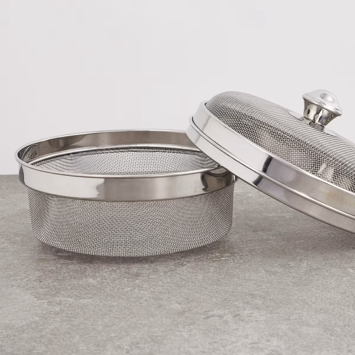 Ferrit Stainless Steel Multi-Utility Basket in Silver