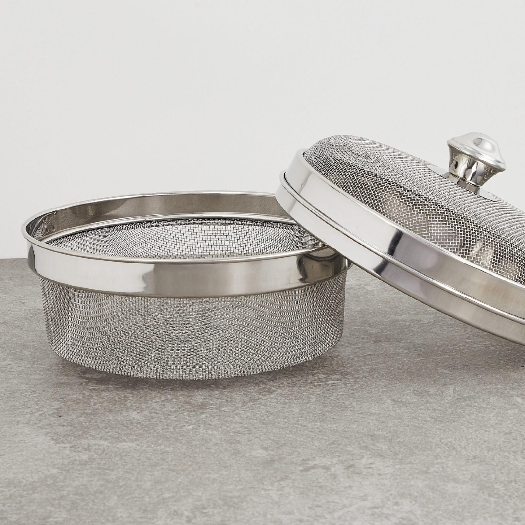 Ferrit Stainless Steel Multi-Utility Basket in Silver