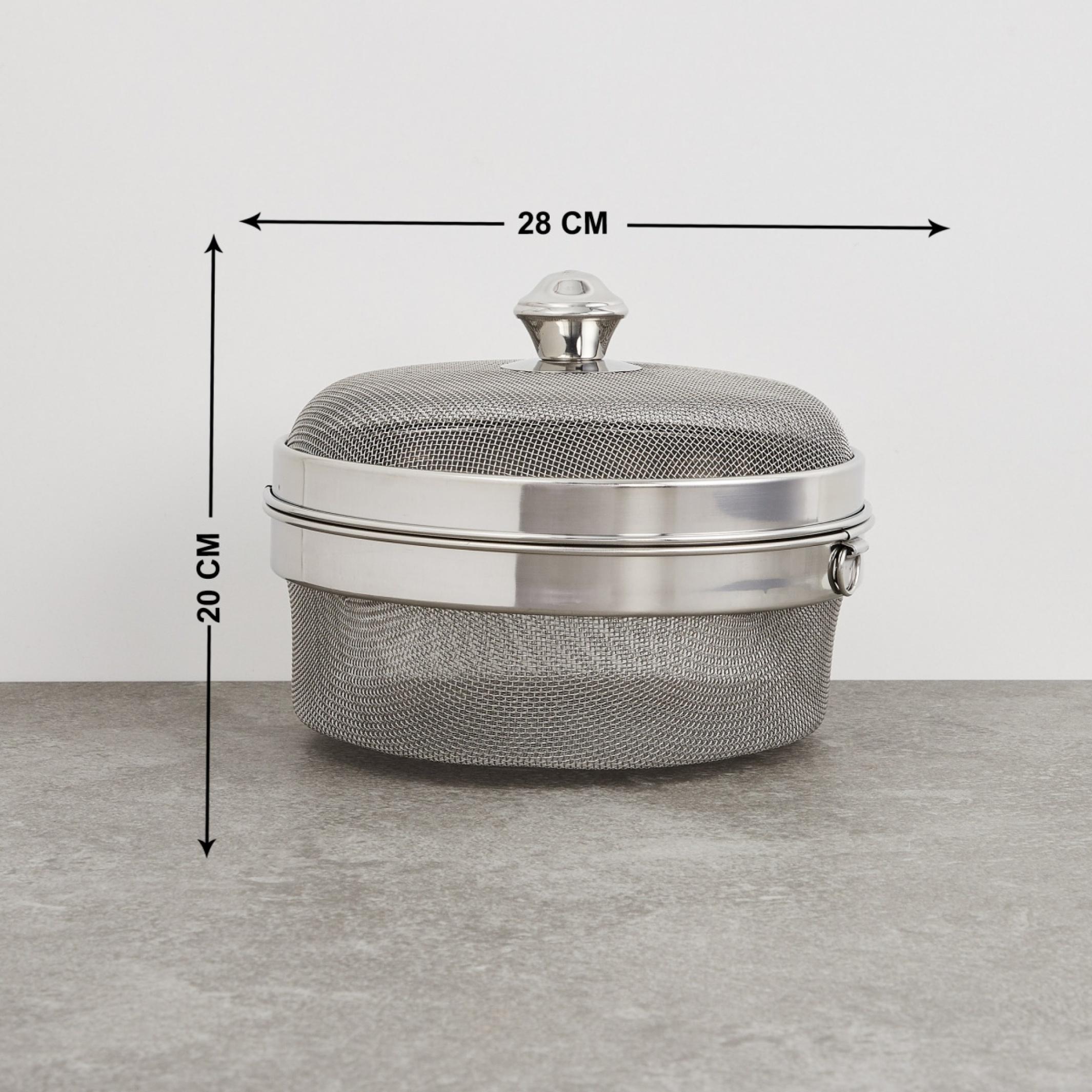 Ferrit Stainless Steel Multi-Utility Basket in Silver