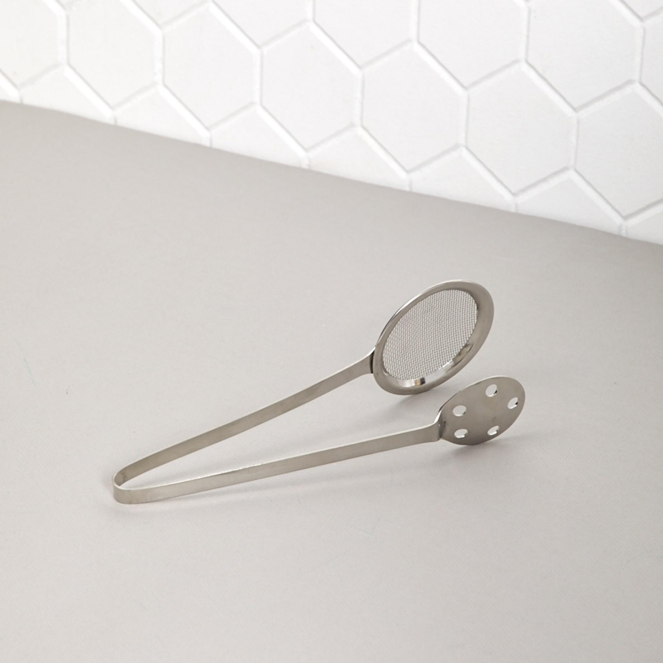 Ferrit Stainless Steel Serving Tong in Silver
