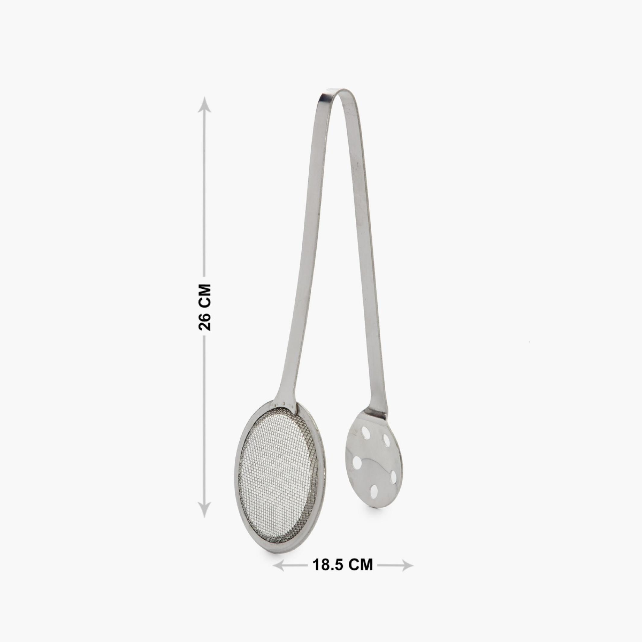 Ferrit Stainless Steel Serving Tong in Silver