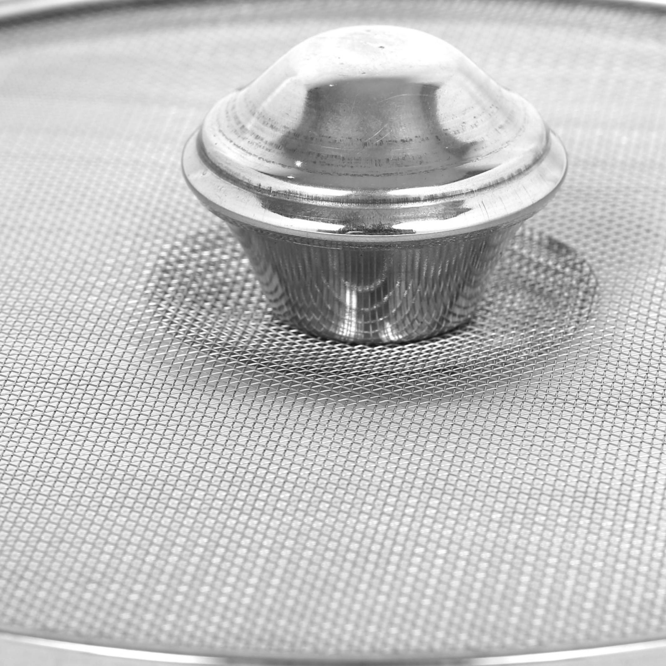Glovia Stainless Steel Milk Cover in Silver