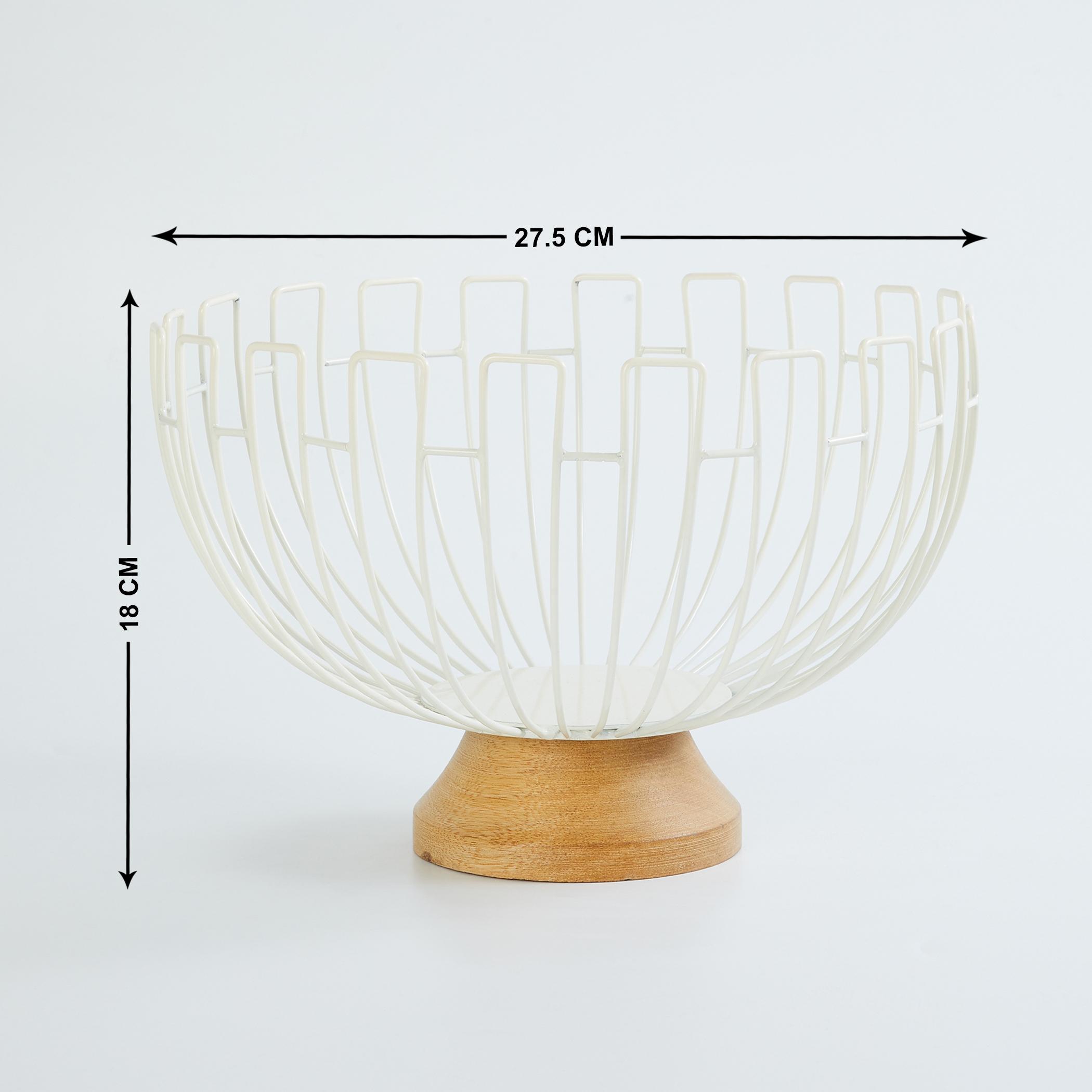 Mirage Metal Fruit Basket in Transparent