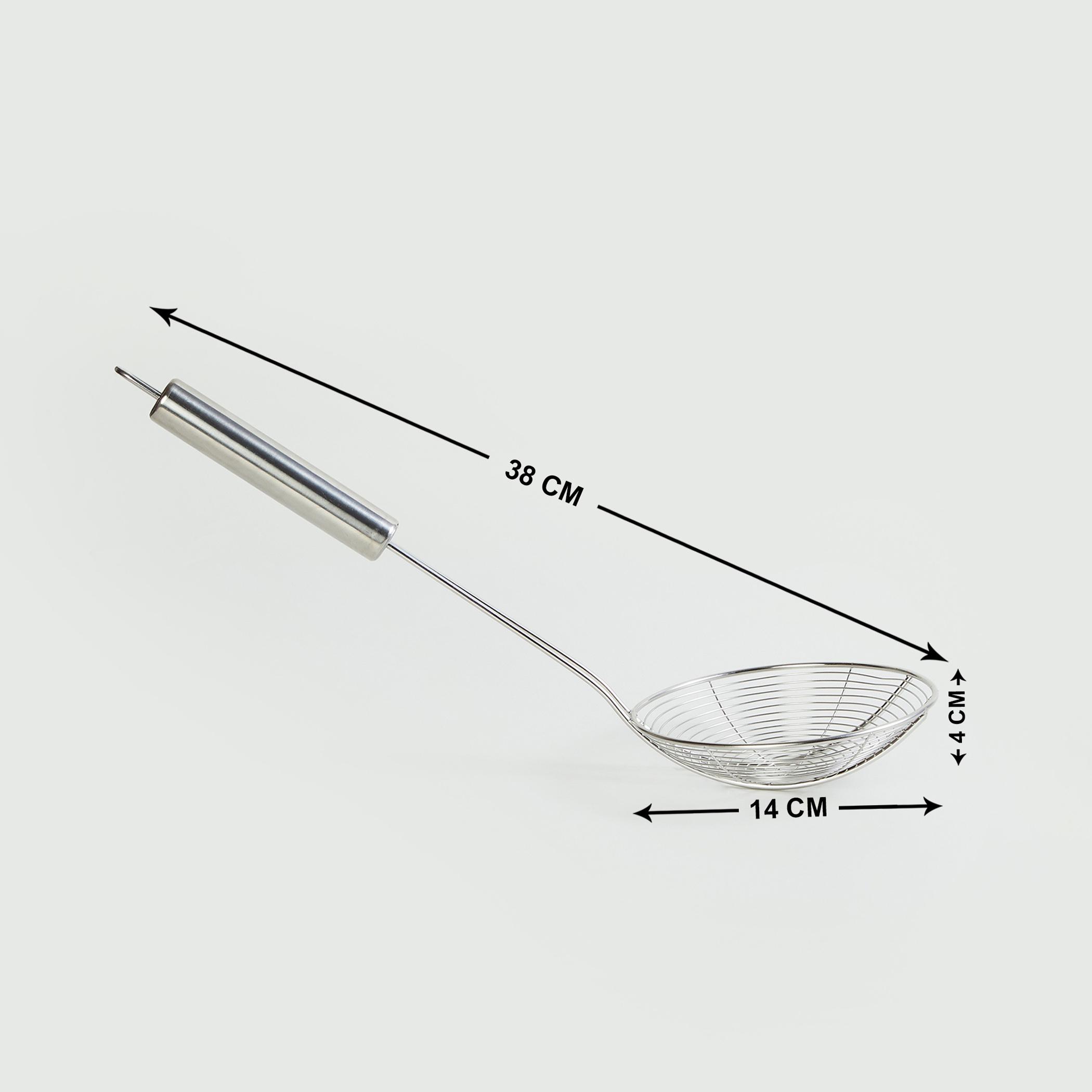 Ferrit Stainless Steel Deep Fry Strainer in Silver
