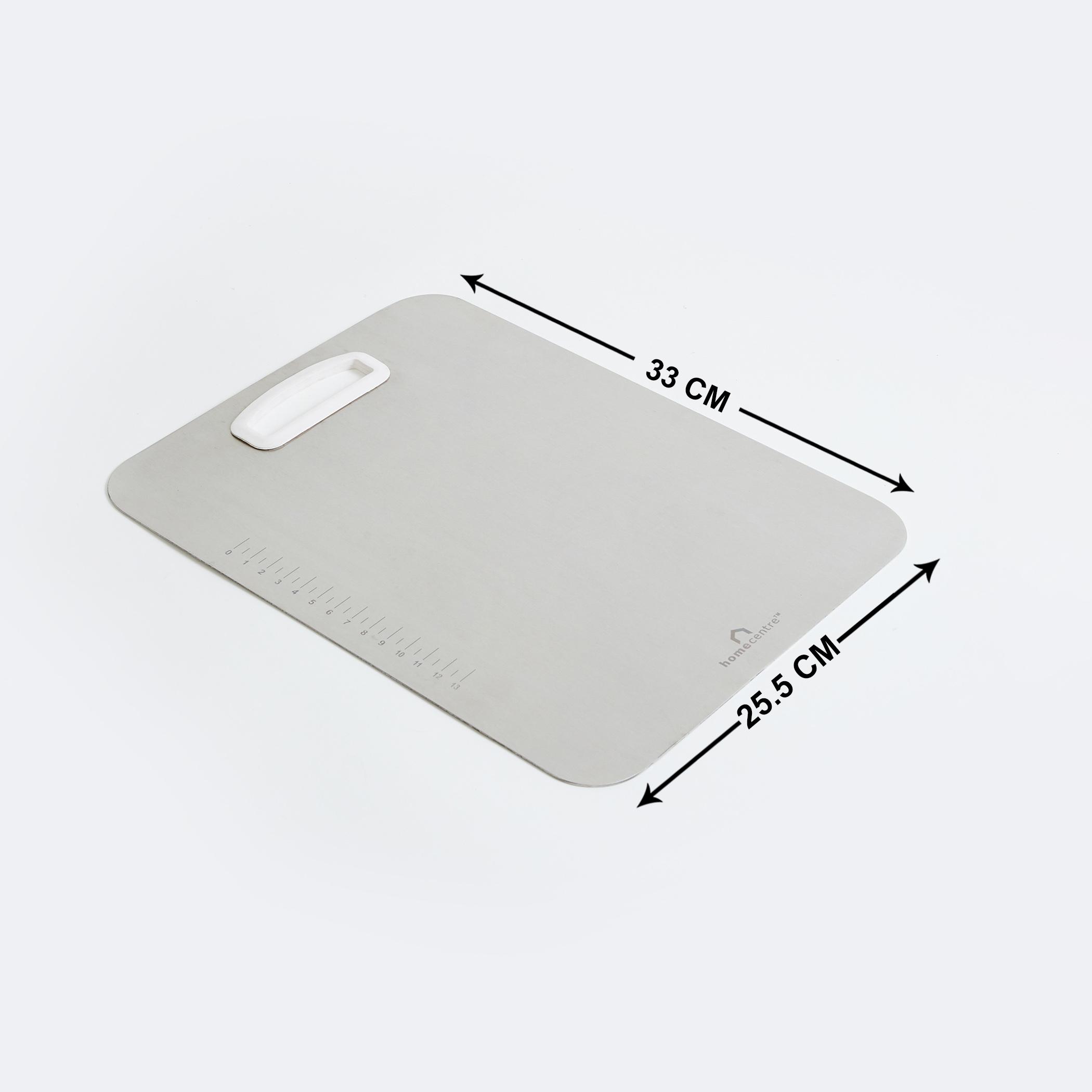 Valeria Steel Chopping Board in Silver