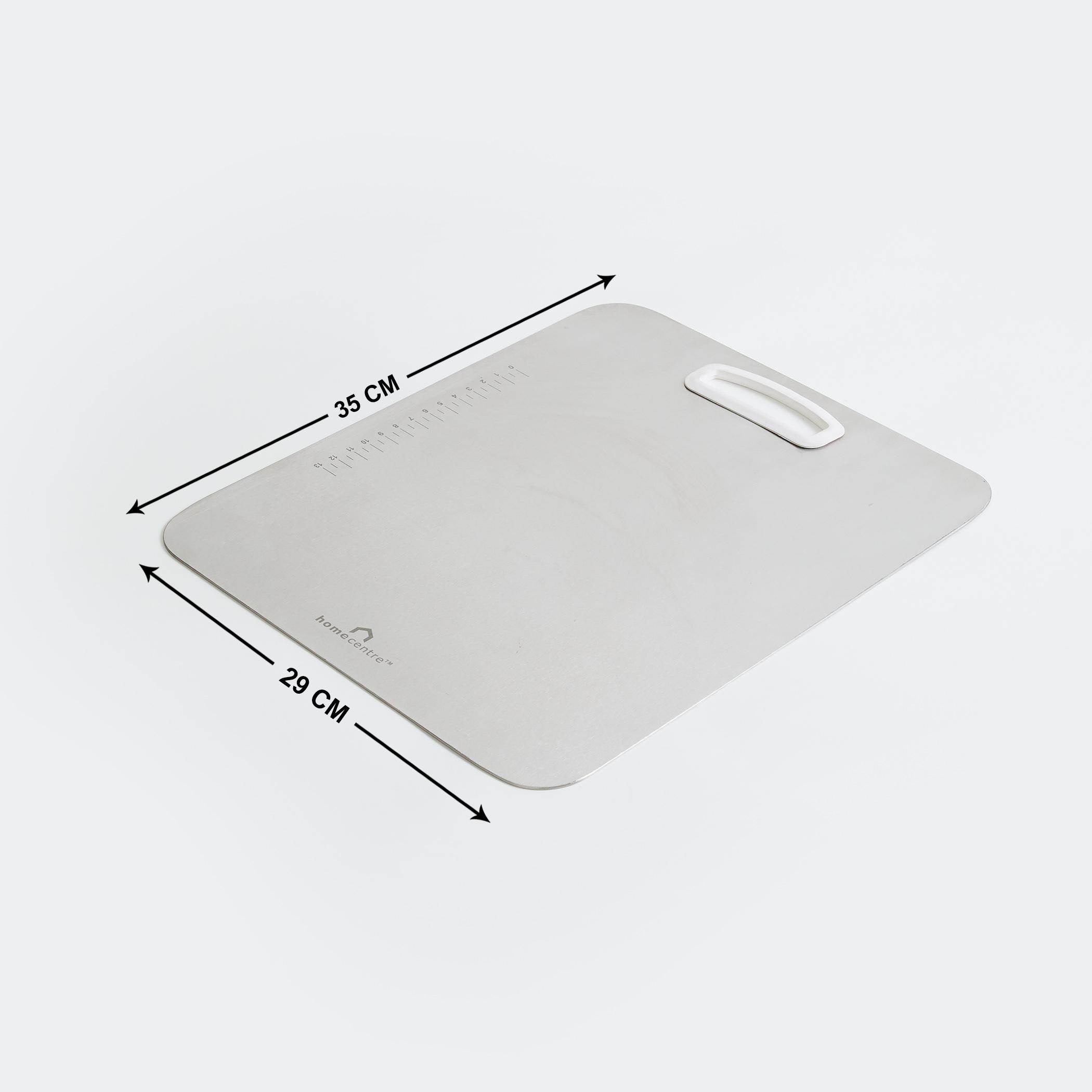 Valeria Steel Chopping Board in Silver