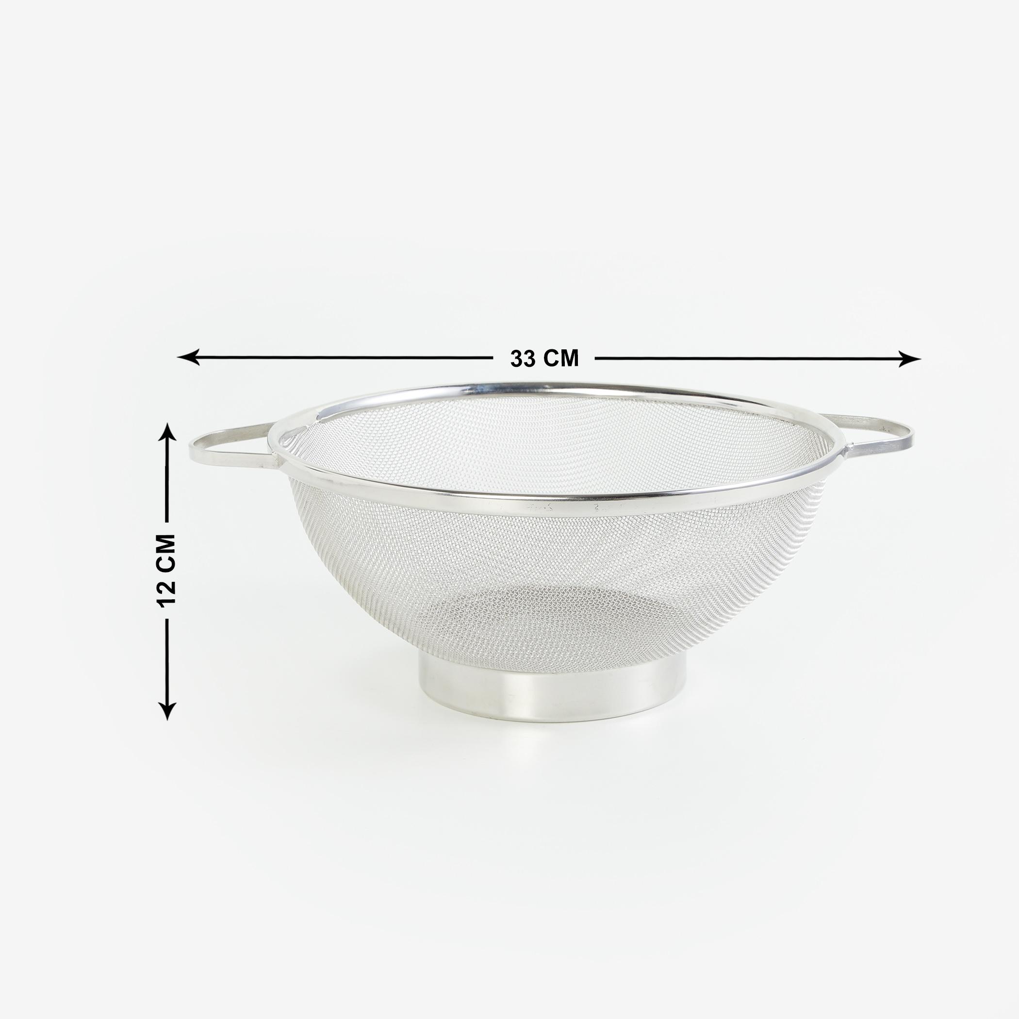 Ferrit Stainless Steel Colander Basket in Silver