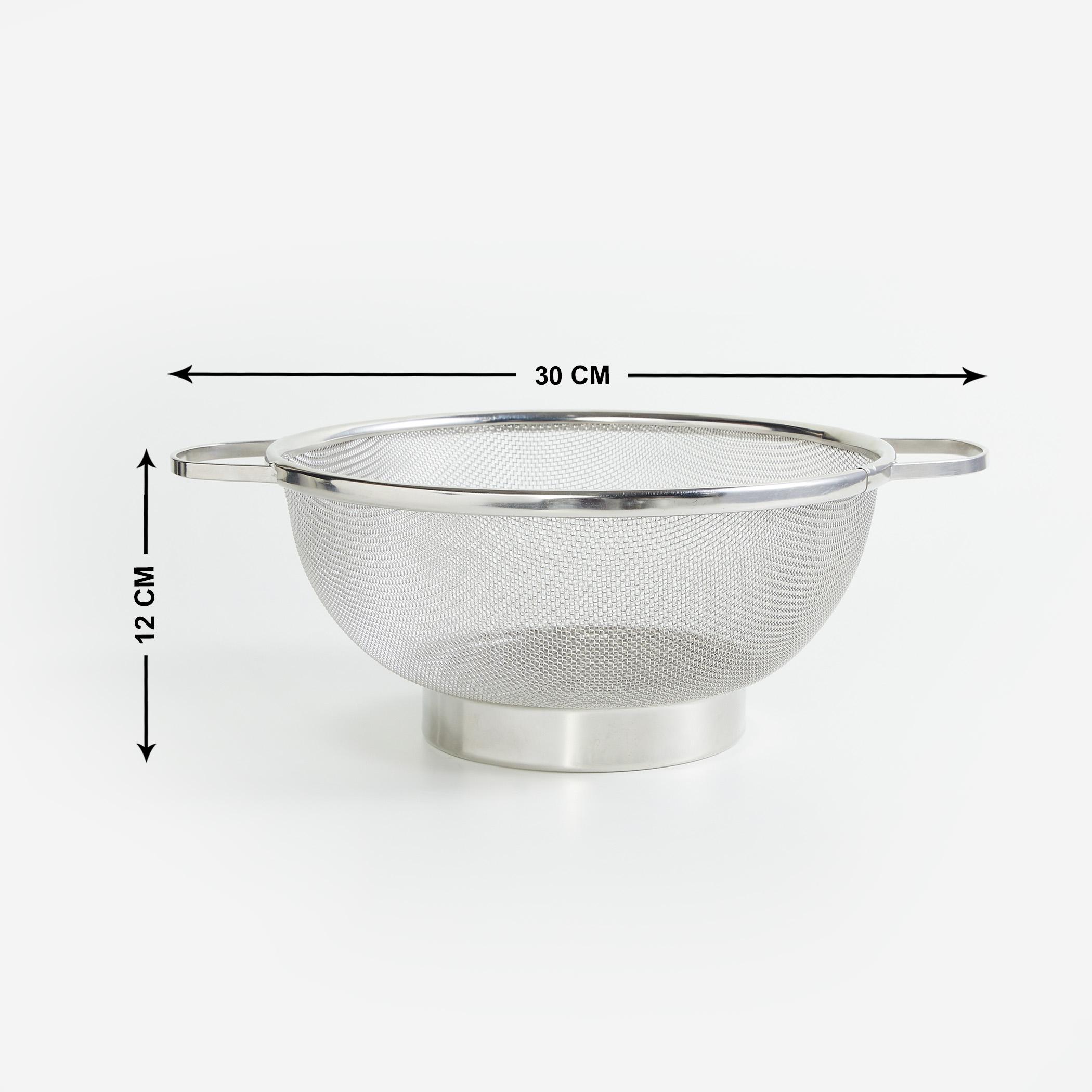 Ferrit Stainless Steel Colander Basket in Silver