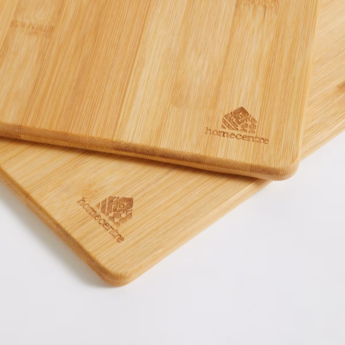 Spinel Set of 2 Bamboo Chopping Boards in Brown