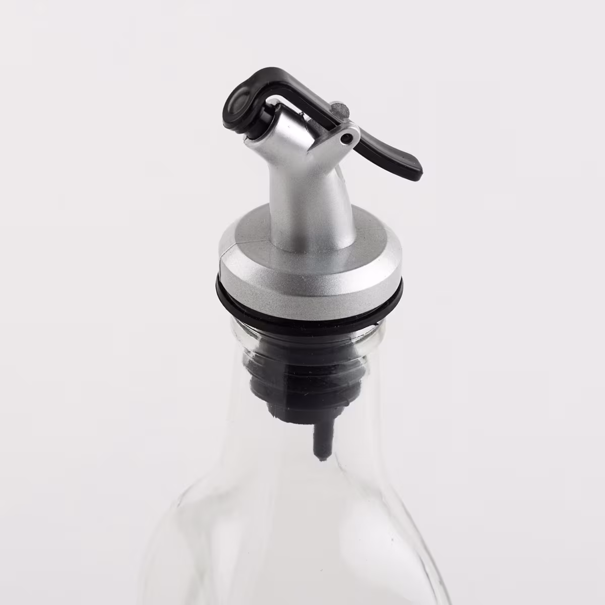 Pacific Blithe Set of 2 Glass Oil Bottles with Stand - 500ml in Transparent