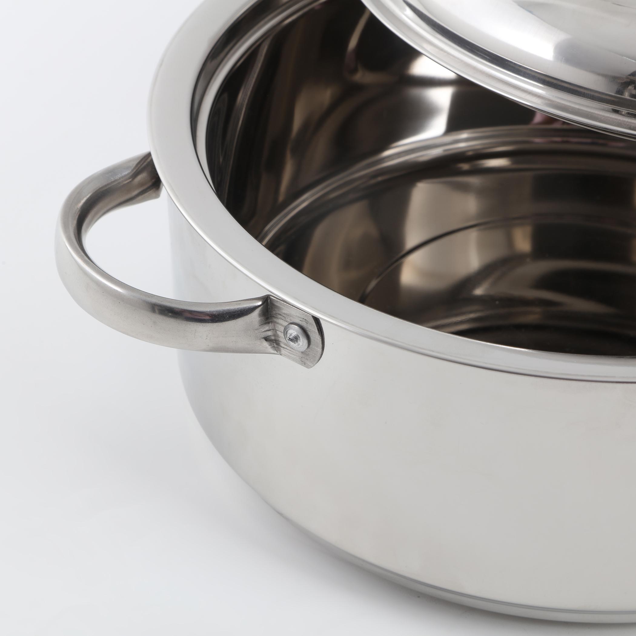 Rivago Claw Set of 2 Stainless Steel Insulated Casseroles in Silver