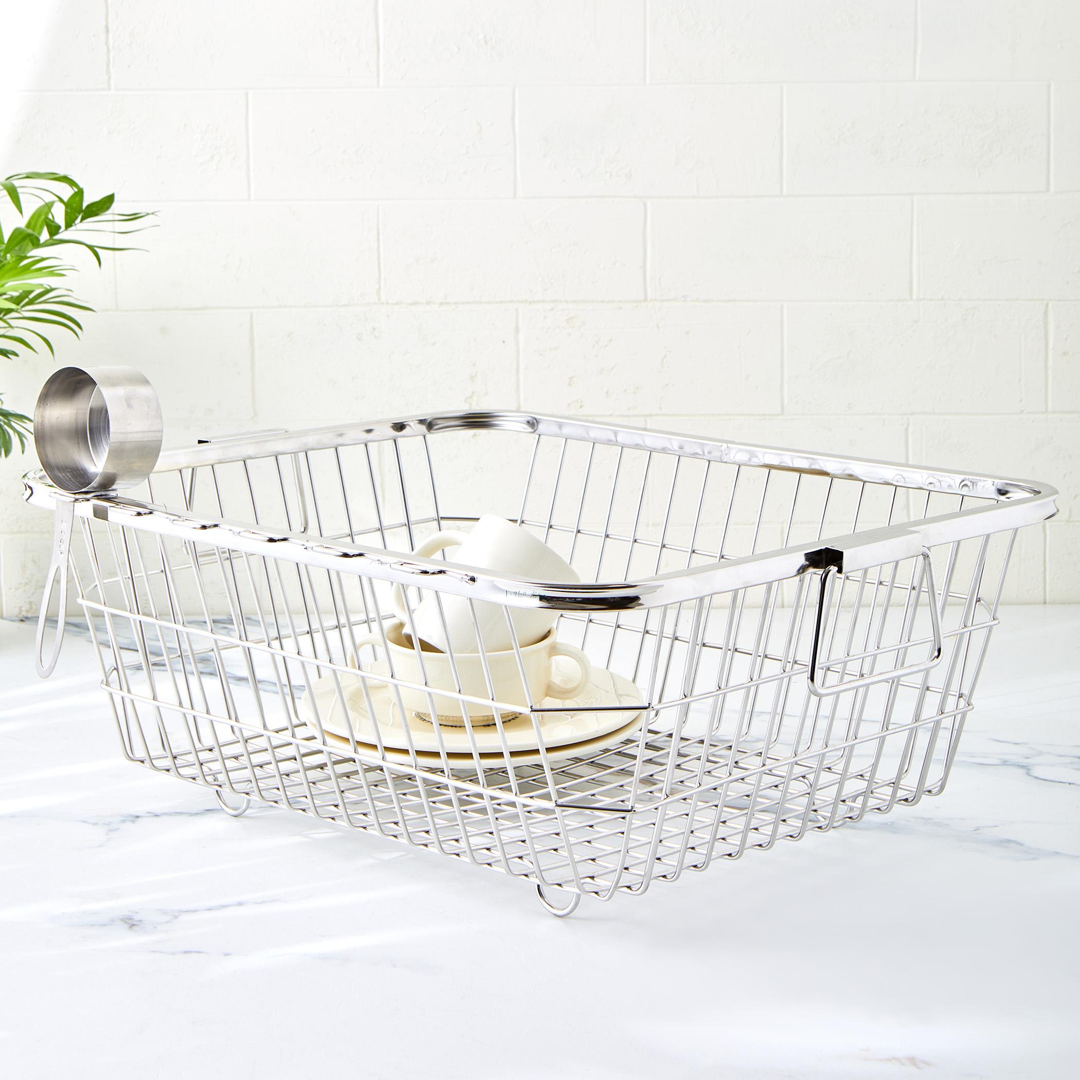 Corsica Carter Stainless Steel Dish Rack in Silver