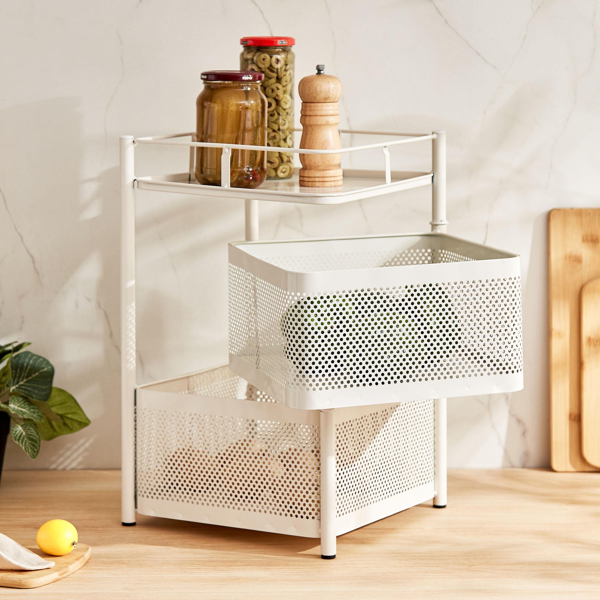 Tranzit Holland 2-Tier Trolley - White in White