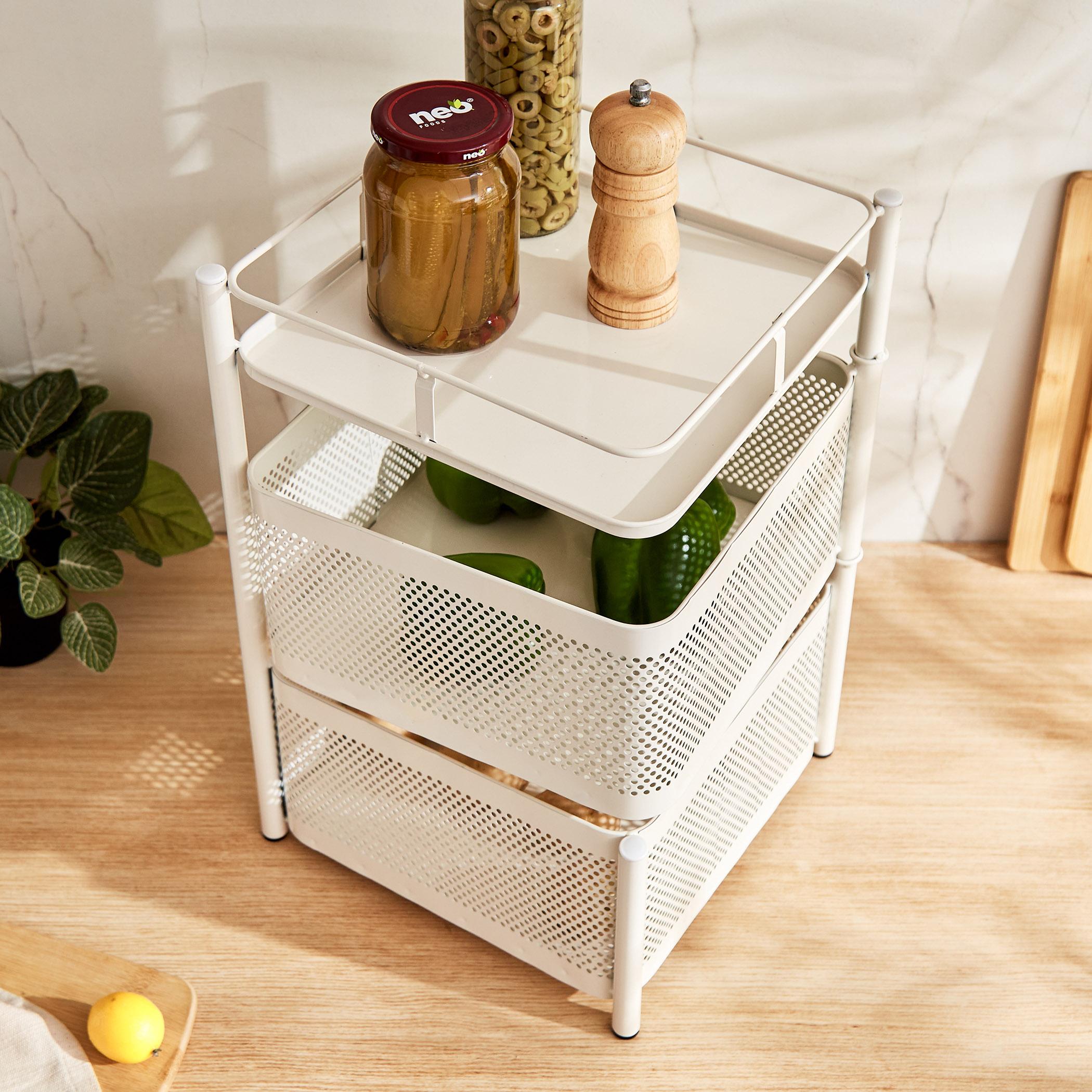Tranzit Holland 2-Tier Trolley - White in White