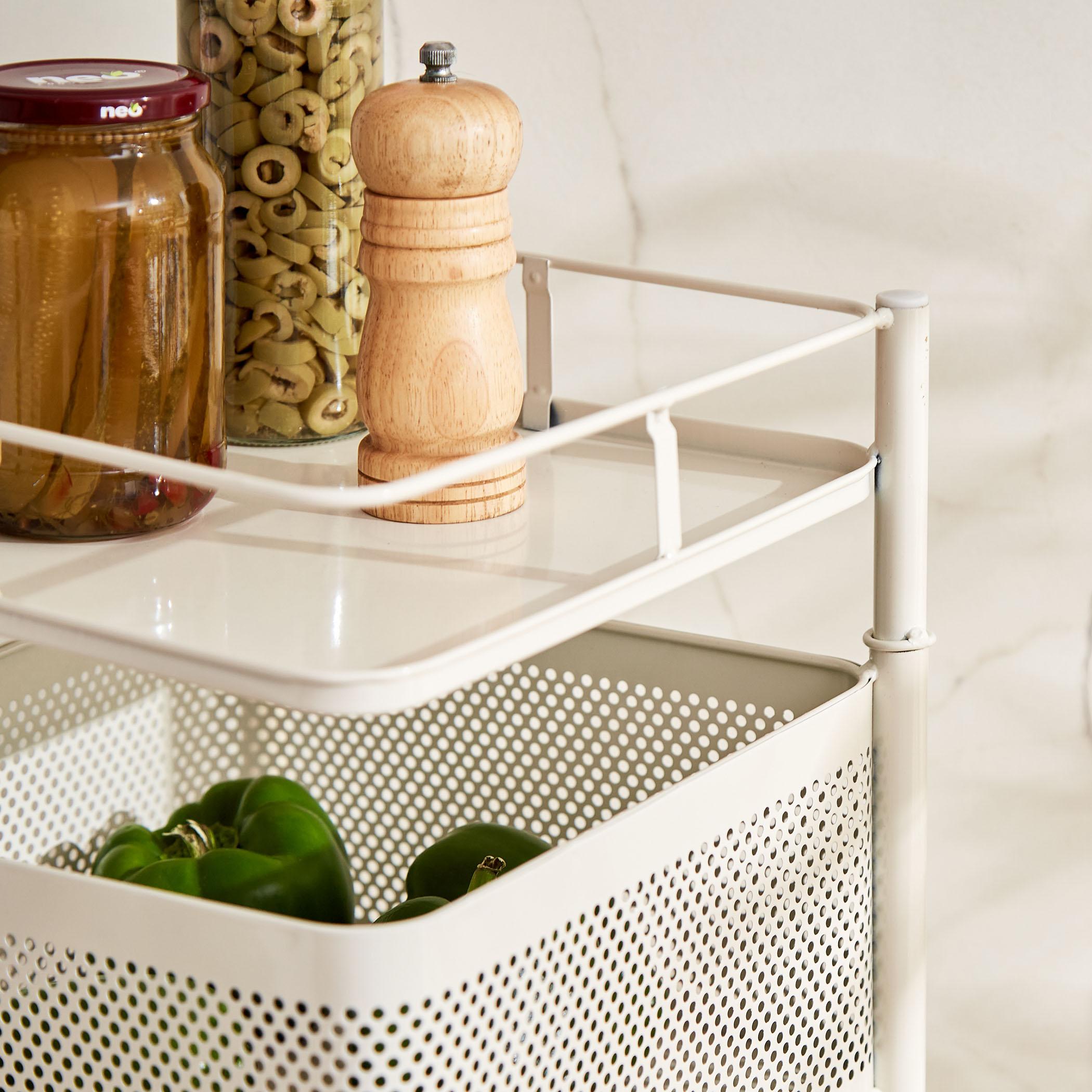 Tranzit Holland 2-Tier Trolley - White in White