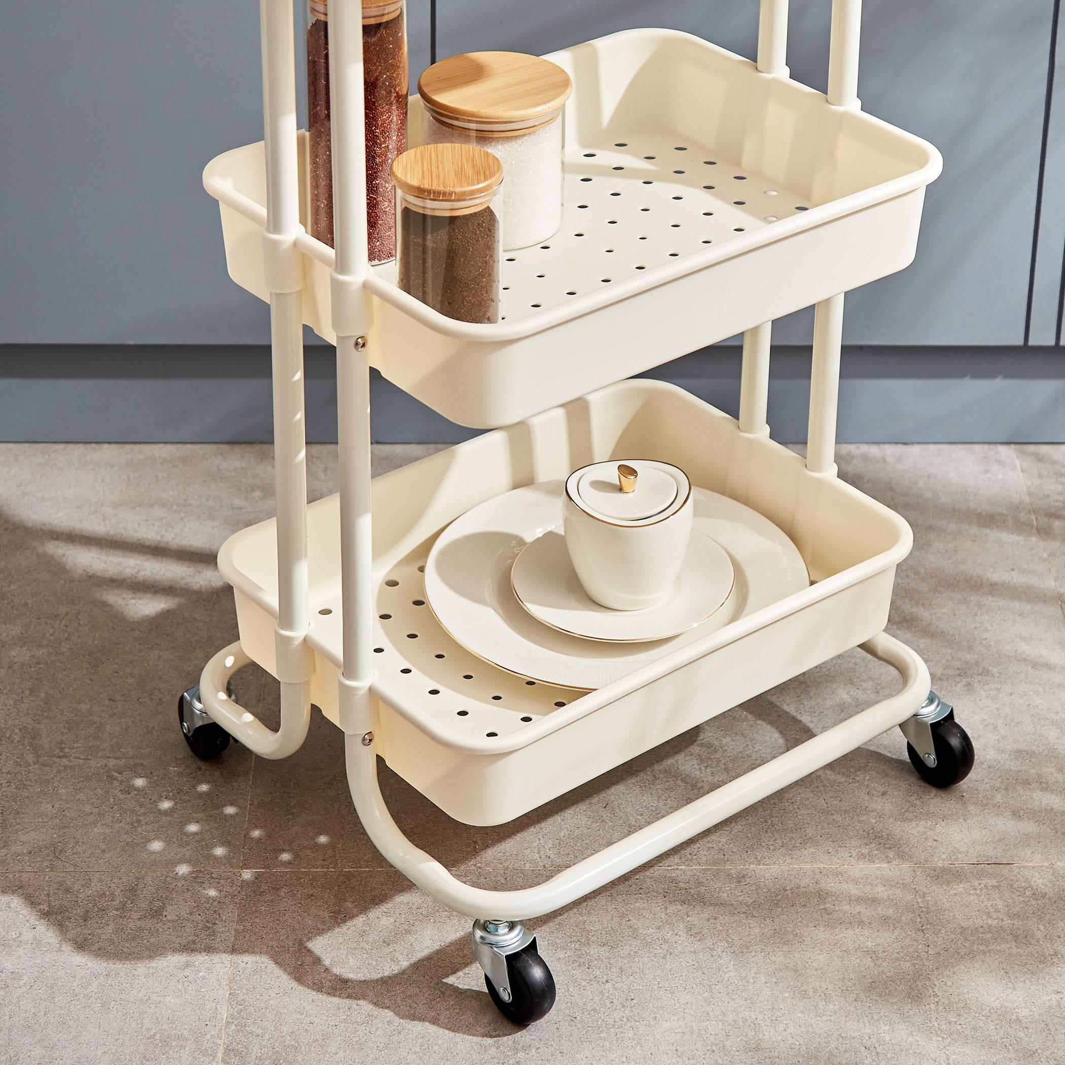 Tranzit Holland 3-Tier Trolley - White in White