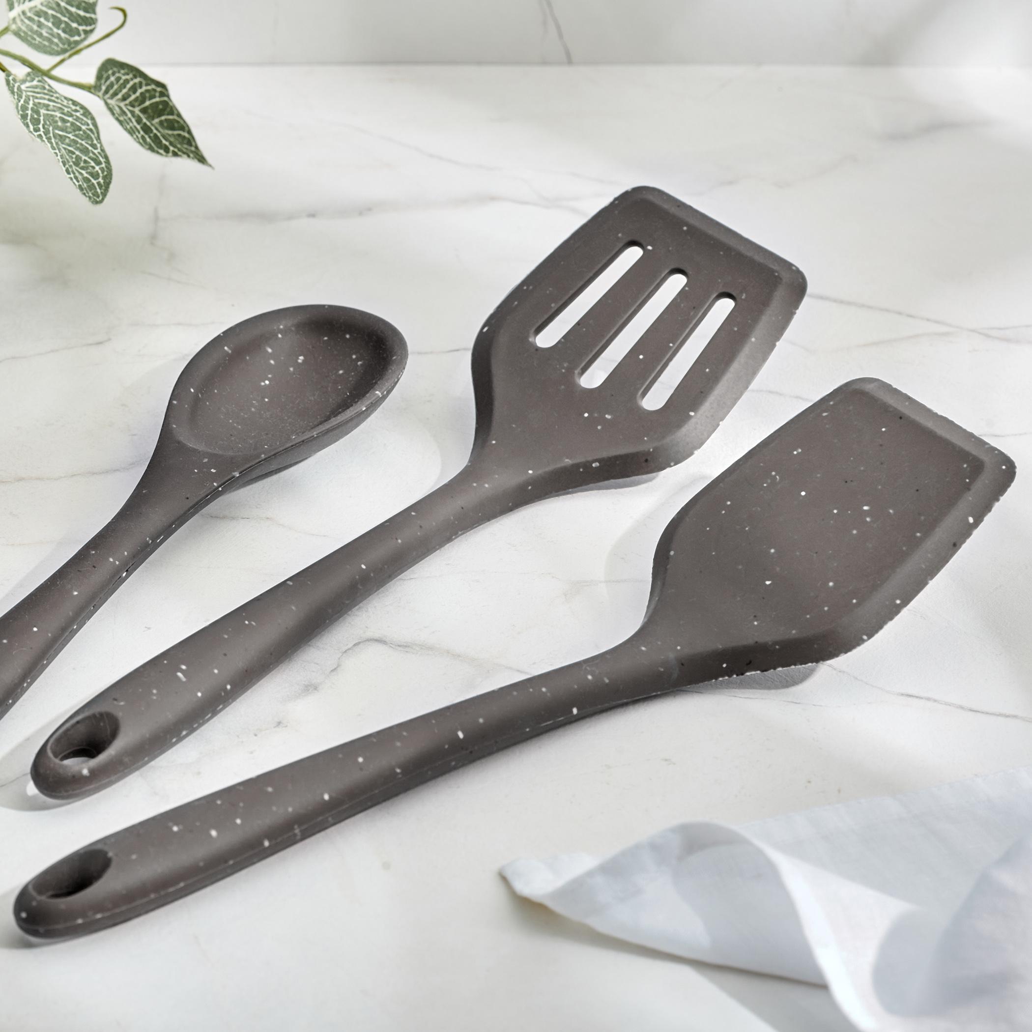 Marshmallow Aruba Silicone Spoon in Grey