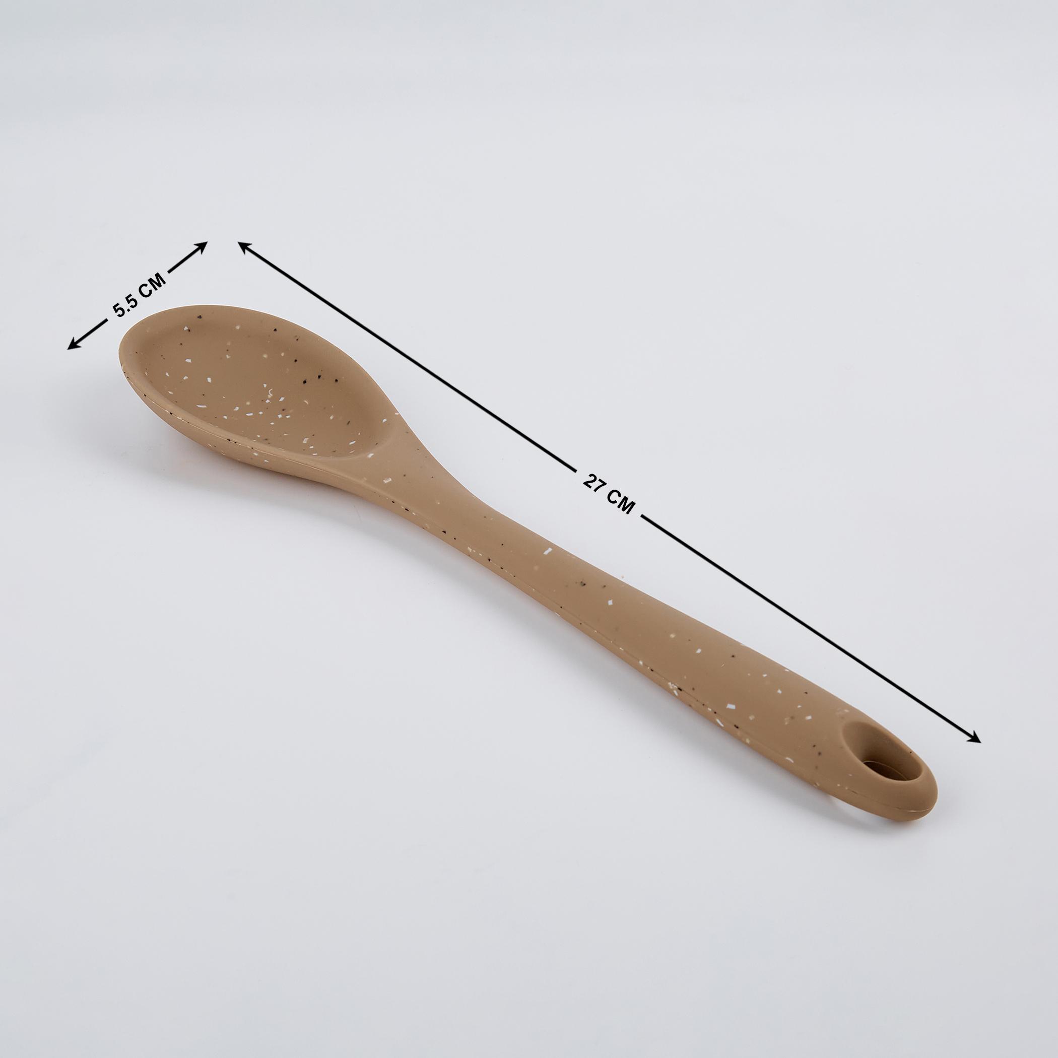 Marshmallow Aruba Silicone Spoon in Beige
