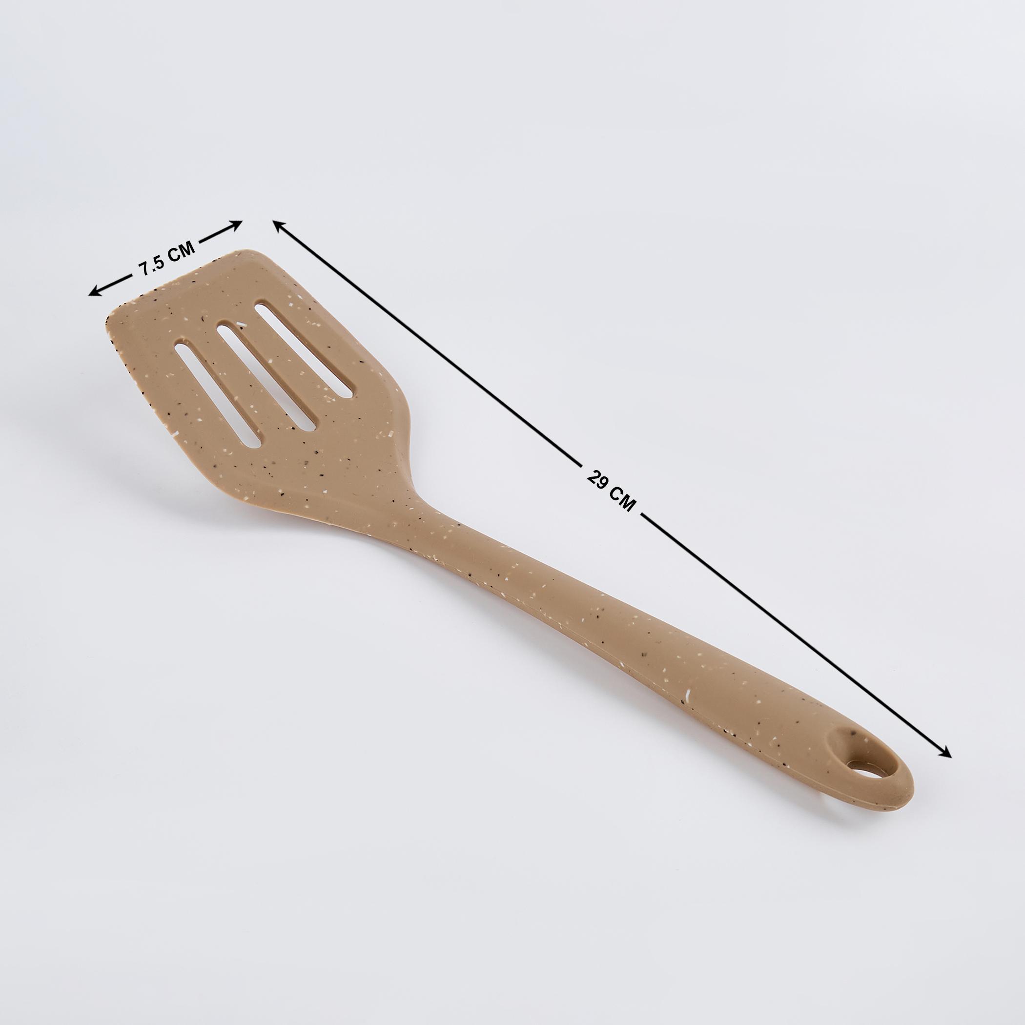 Marshmallow Aruba Silicone Slotted Turner in Beige