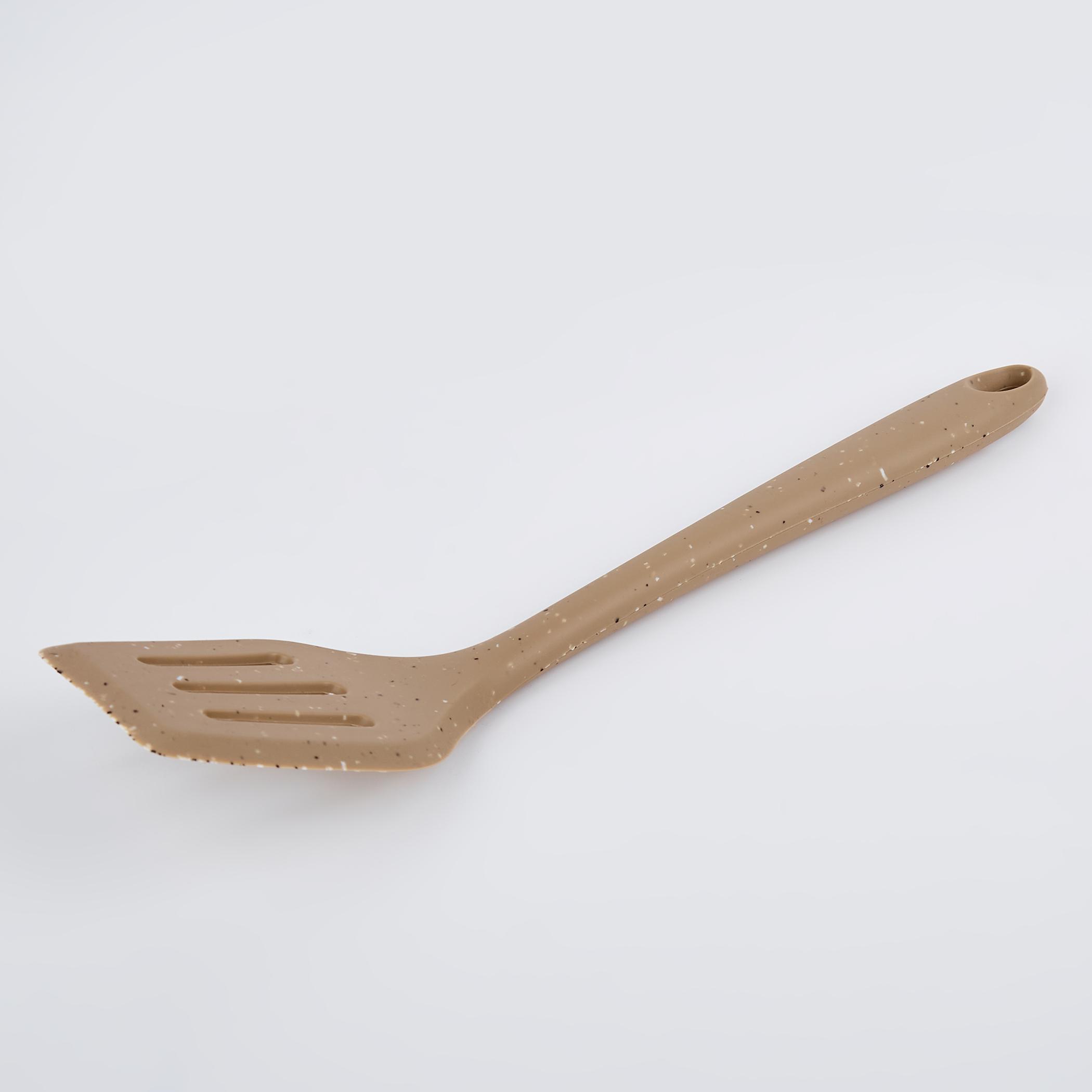 Marshmallow Aruba Silicone Slotted Turner in Beige
