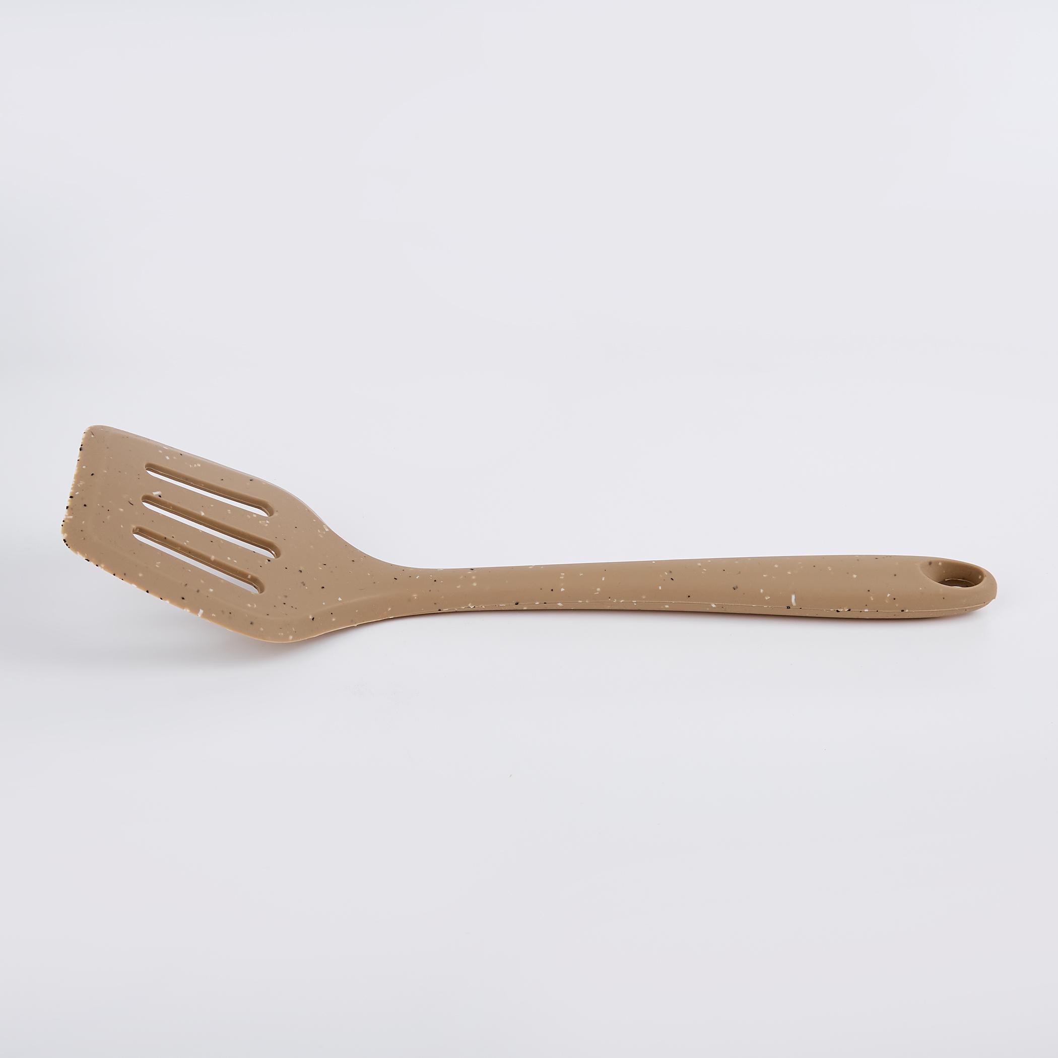 Marshmallow Aruba Silicone Slotted Turner in Beige