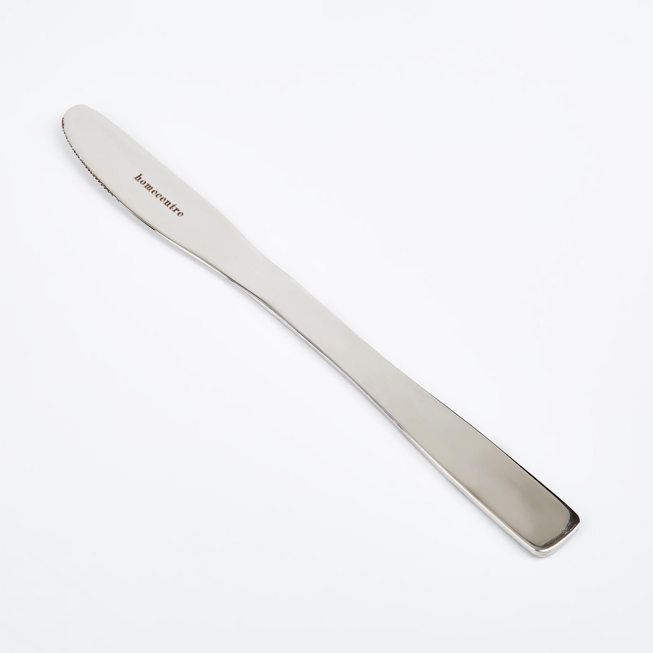 Glister Dune Set of 2 Stainless Steel Dessert Knife in Silver